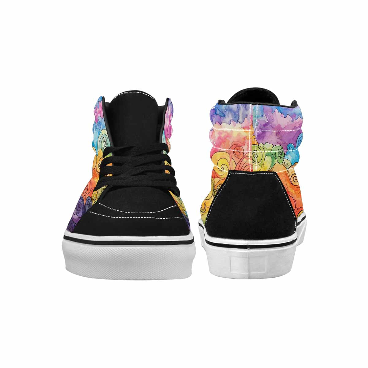 MEN'S Tie High Top Canvas Dark Academia Sneakers