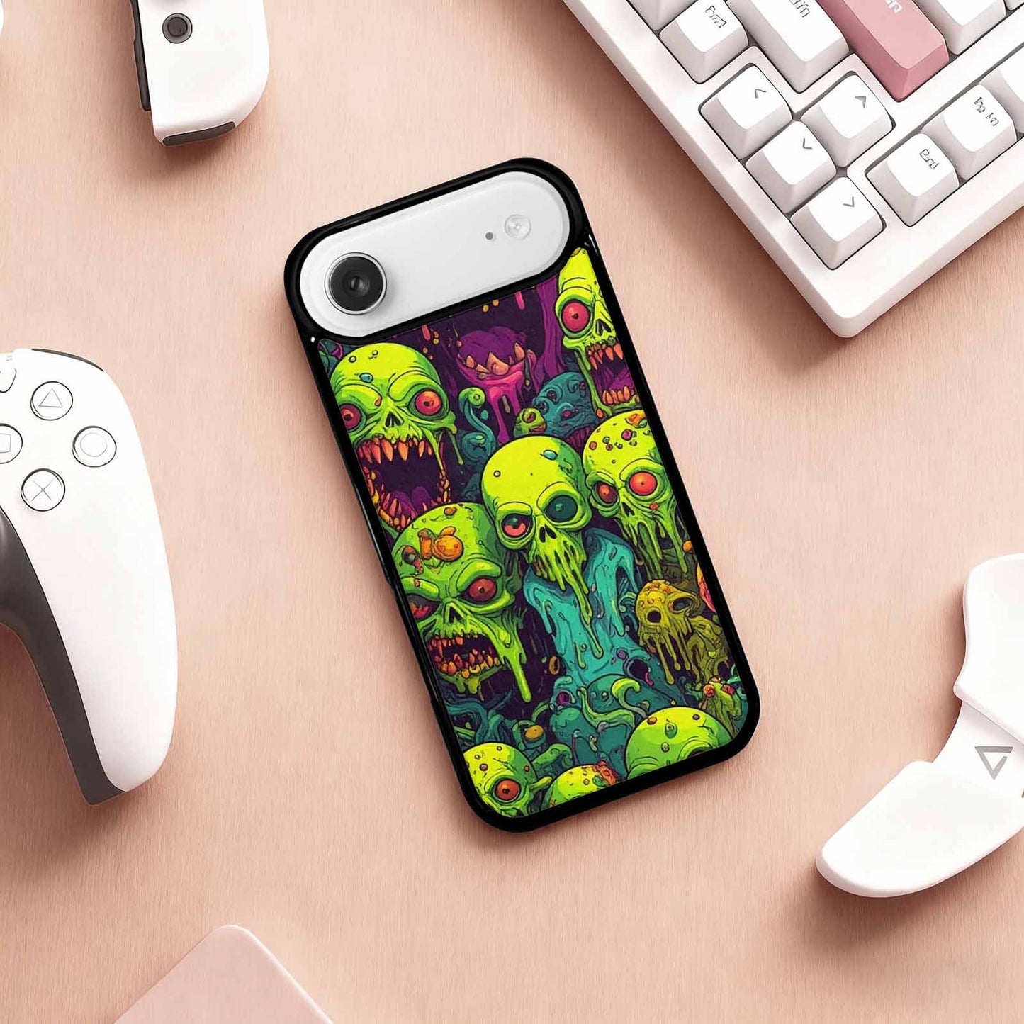 iPhone 17 Air Case — Toxic Radioactive Creature Pattern Hundreds Original, Original Design Phone Case