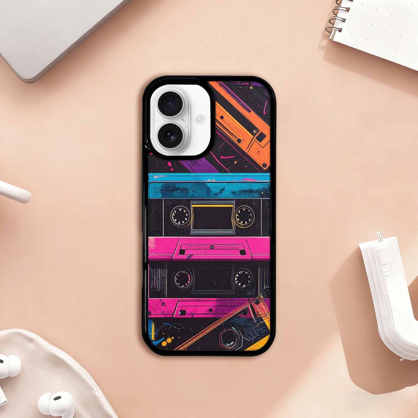 iPhone 17 Case — Seamless Tileable Pattern Of Retro Vintage, Unique Phone Case Design