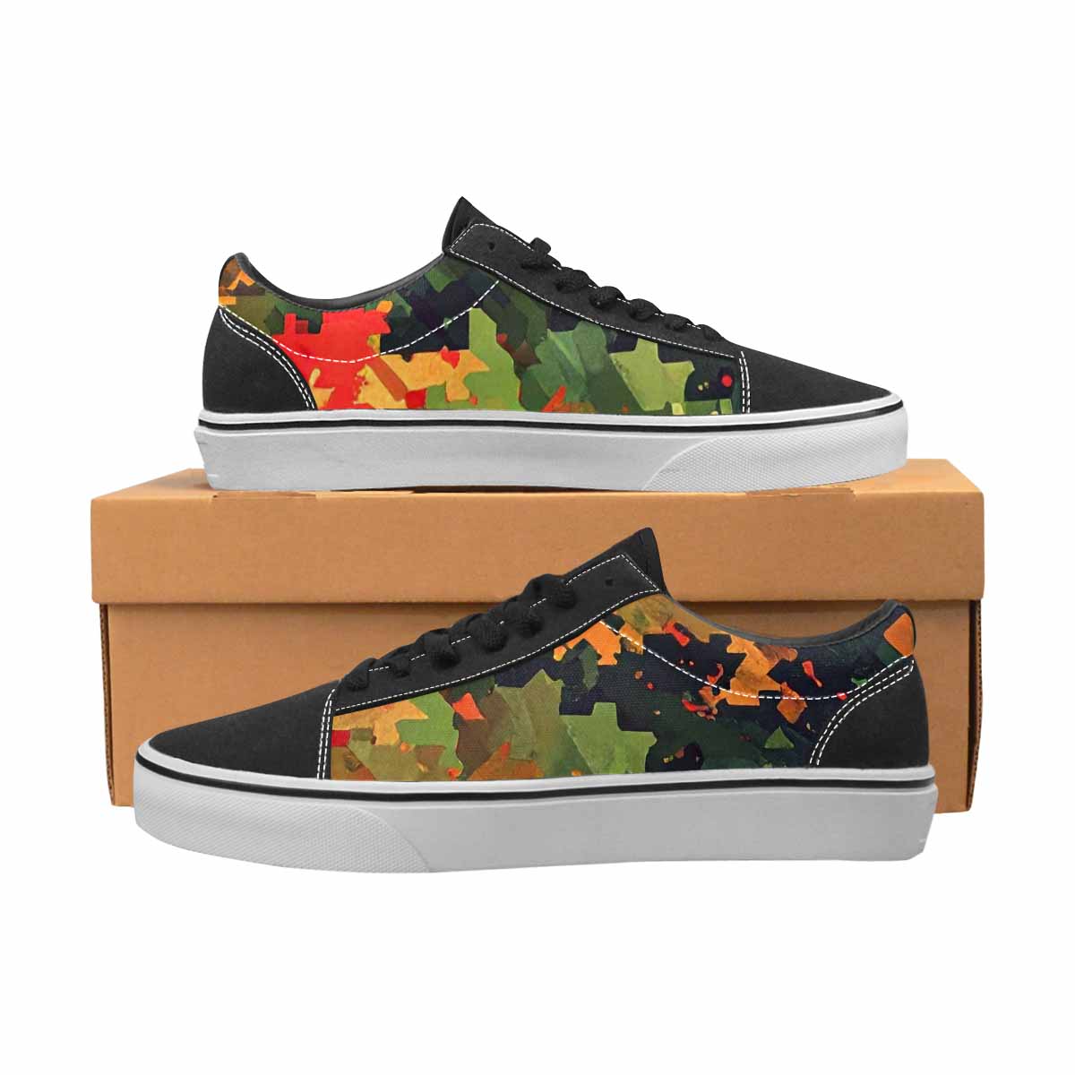 MEN'S Military Camouflage Blotch Canvas Lace-Up Y2K Custom Sneakers