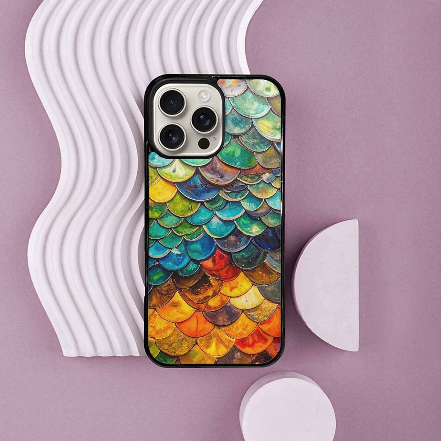 iPhone 16 Pro Max Case — Reptile Scale Full Color Vibrant Reptile, Custom Designed Case Cover