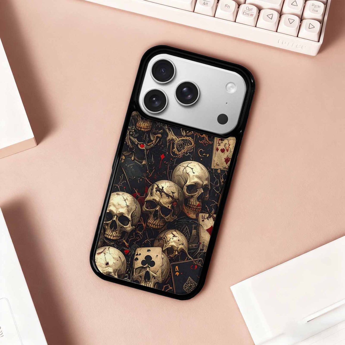 iPhone 17 Pro Case — Skull Dark Art Gothic Print Gothic, Original Design Phone Case