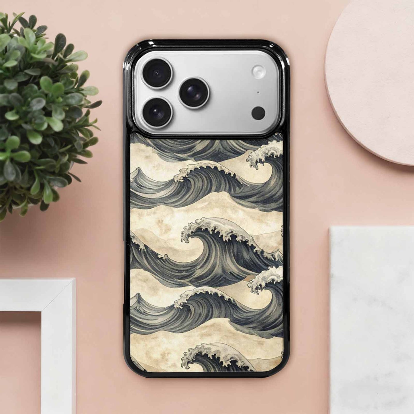 iPhone 17 Pro Max Case — Vintage Americana Wave Retro Vintage, Custom Printed Phone Case