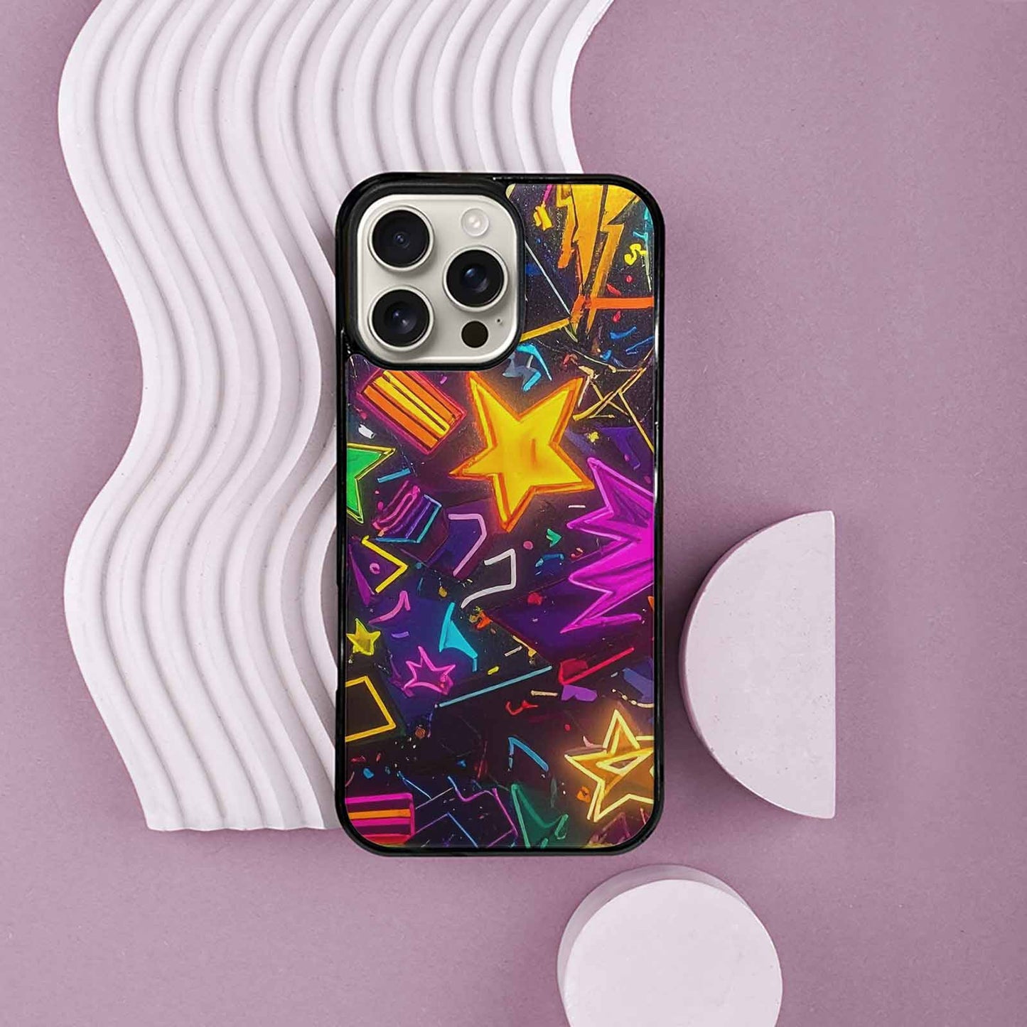 iPhone 16 Pro Max Case — 80s Retro Motif 80s Retro Motifs, Custom Print Case Cover