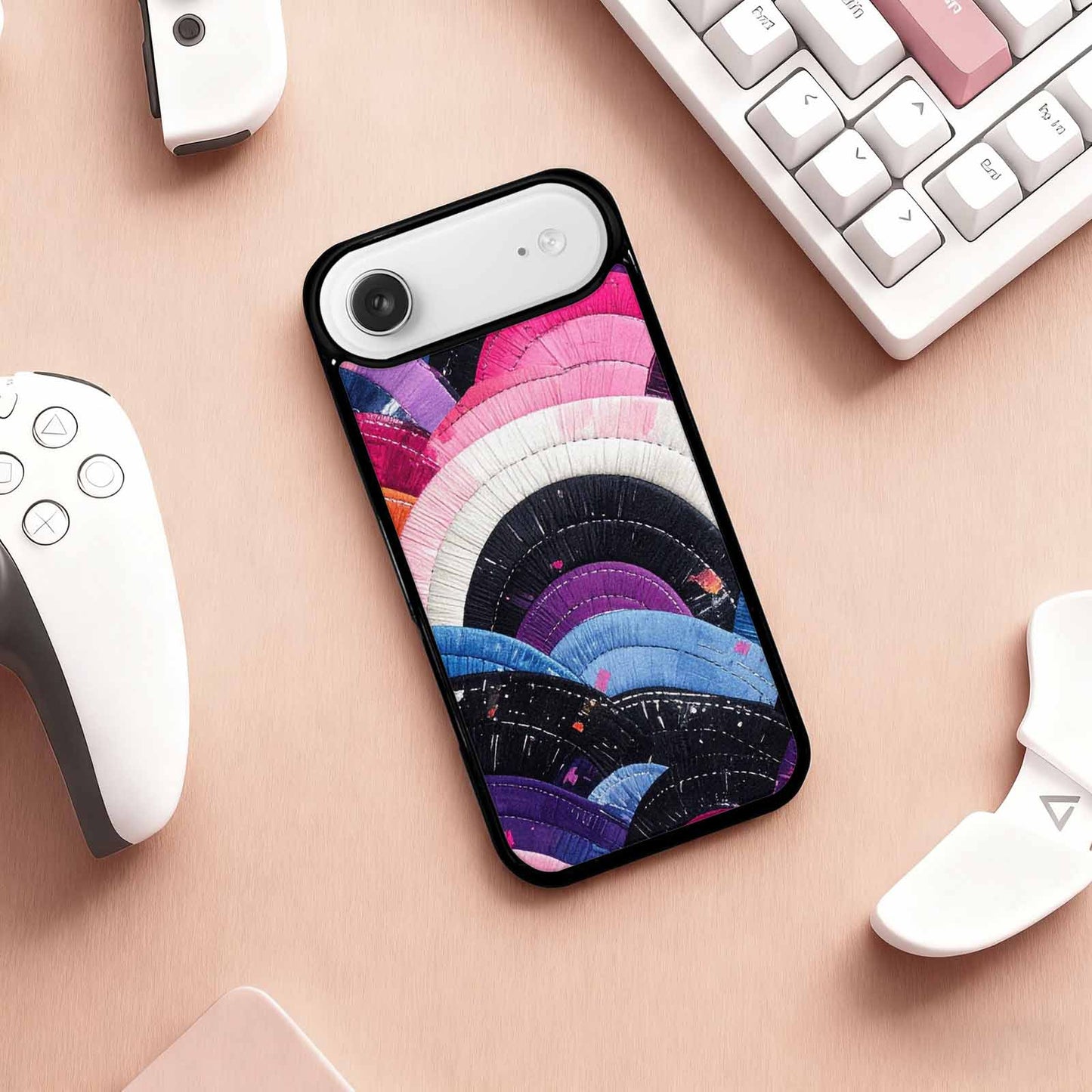 iPhone 17 Air Case — Vivid Camo Genderfluid Pride Camo, Personalized Phone Case