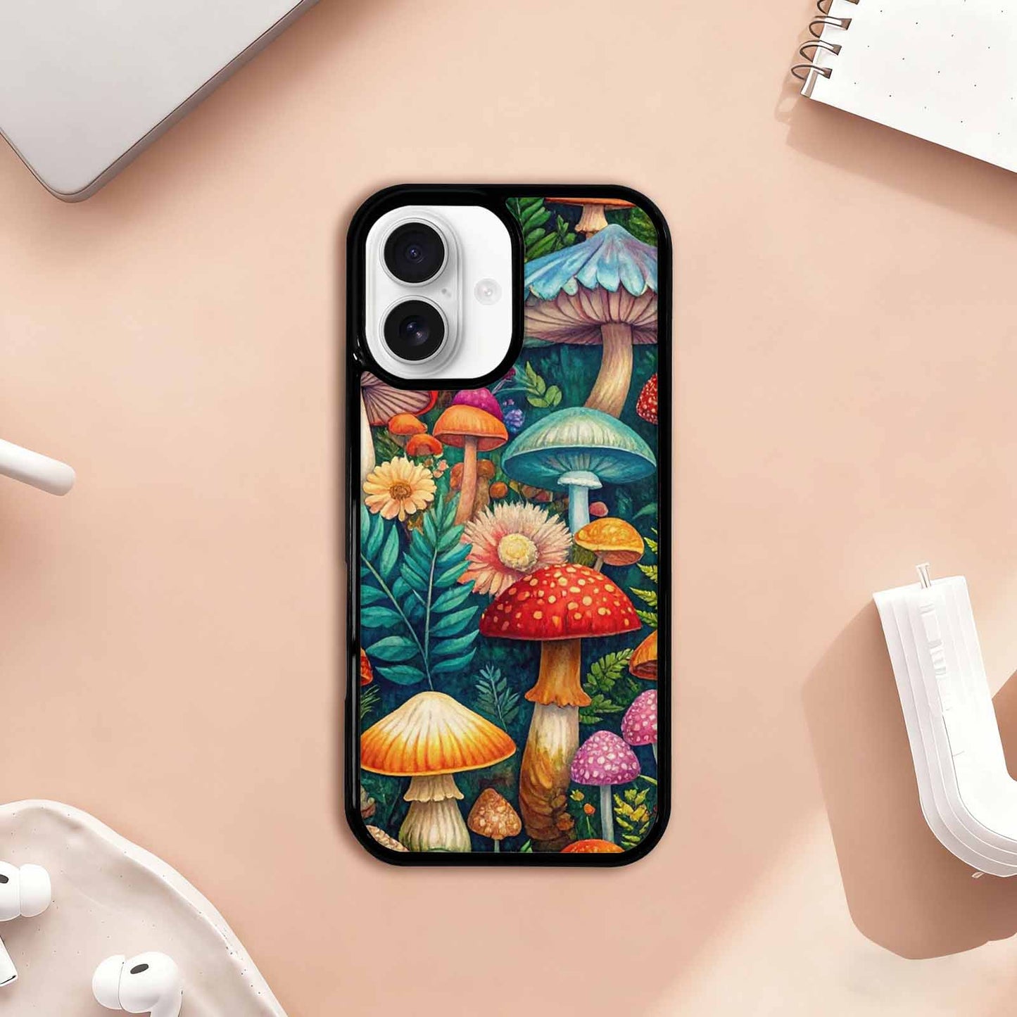 iPhone 17 Case — Mushrooms Botanicalmushrooms P Hwg Floral, Custom Made Phone Cover