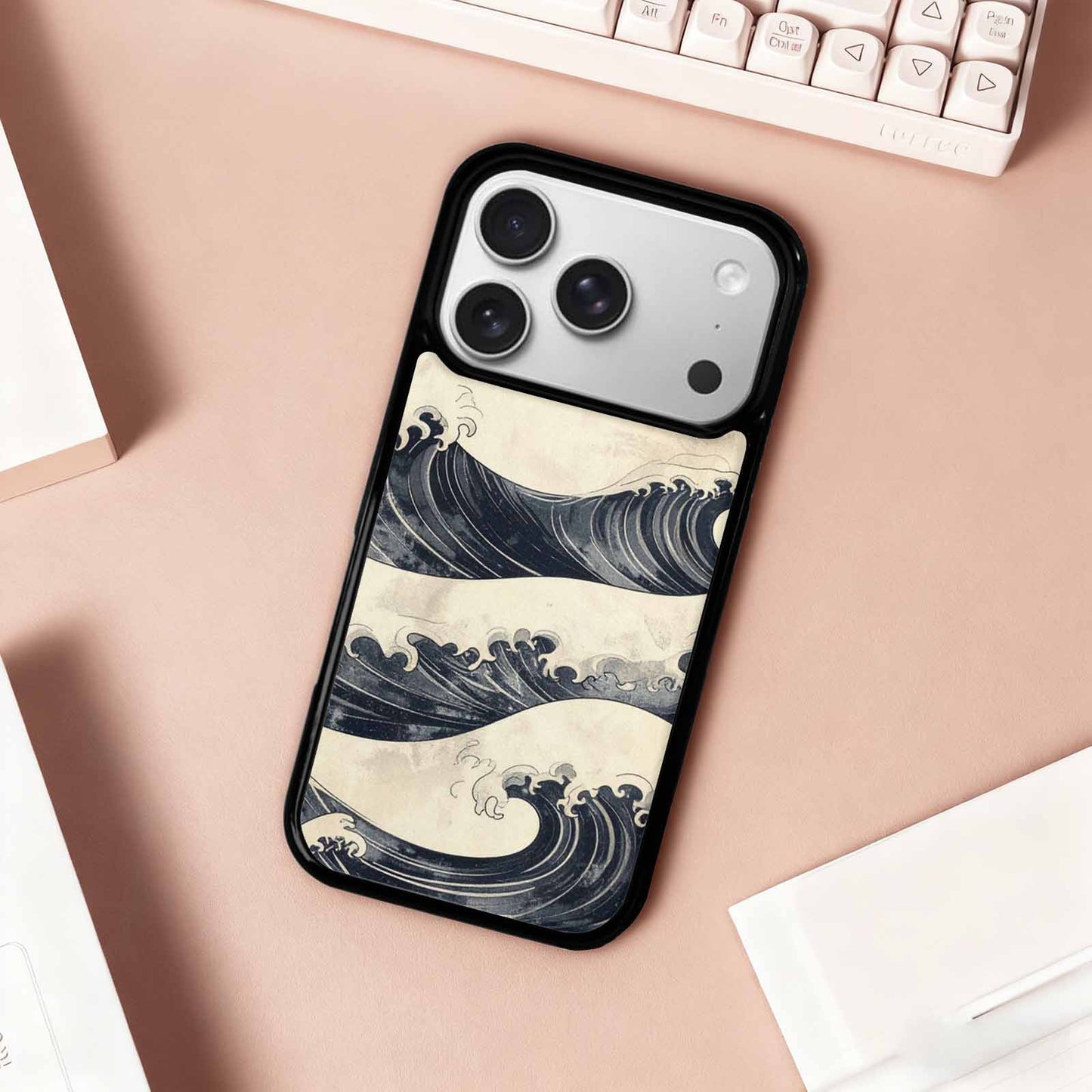 iPhone 17 Pro Case — Vintage Americana Wave Retro Vintage, Custom Designed Case Cover