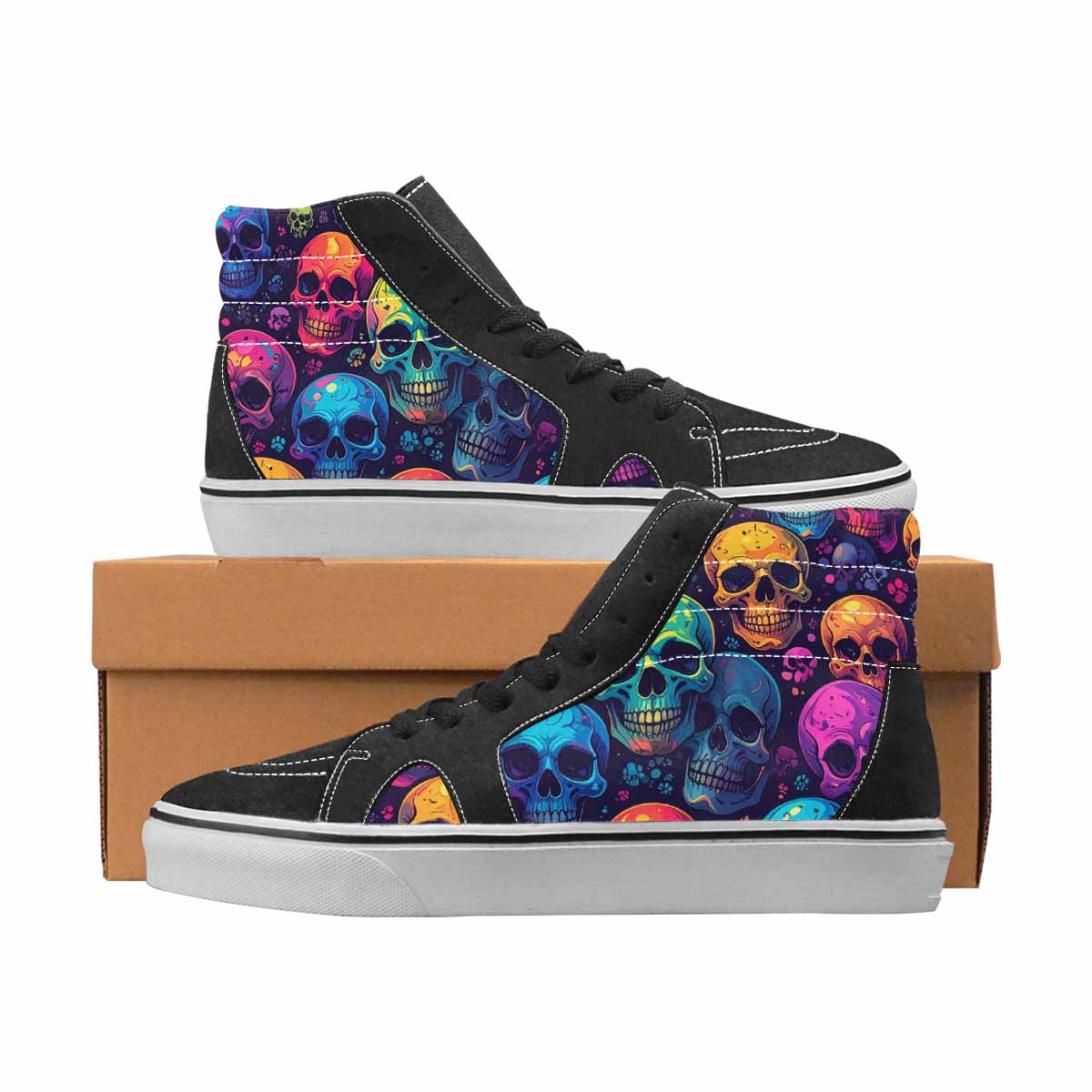 WOMEN'S Iridescent Paw Print Skull 14 Ferion