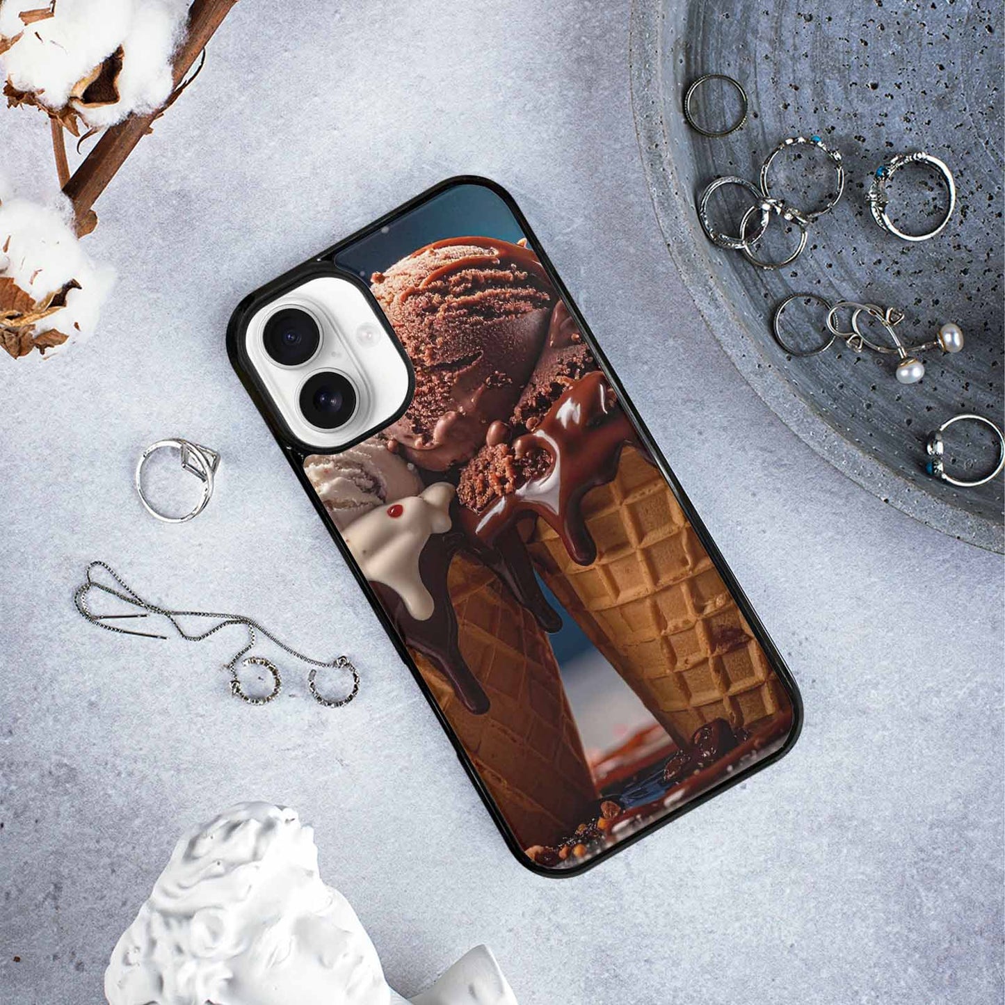 iPhone 16 Plus Case — Extreme Close Up Shot Only Drippig, Customized Protective Case