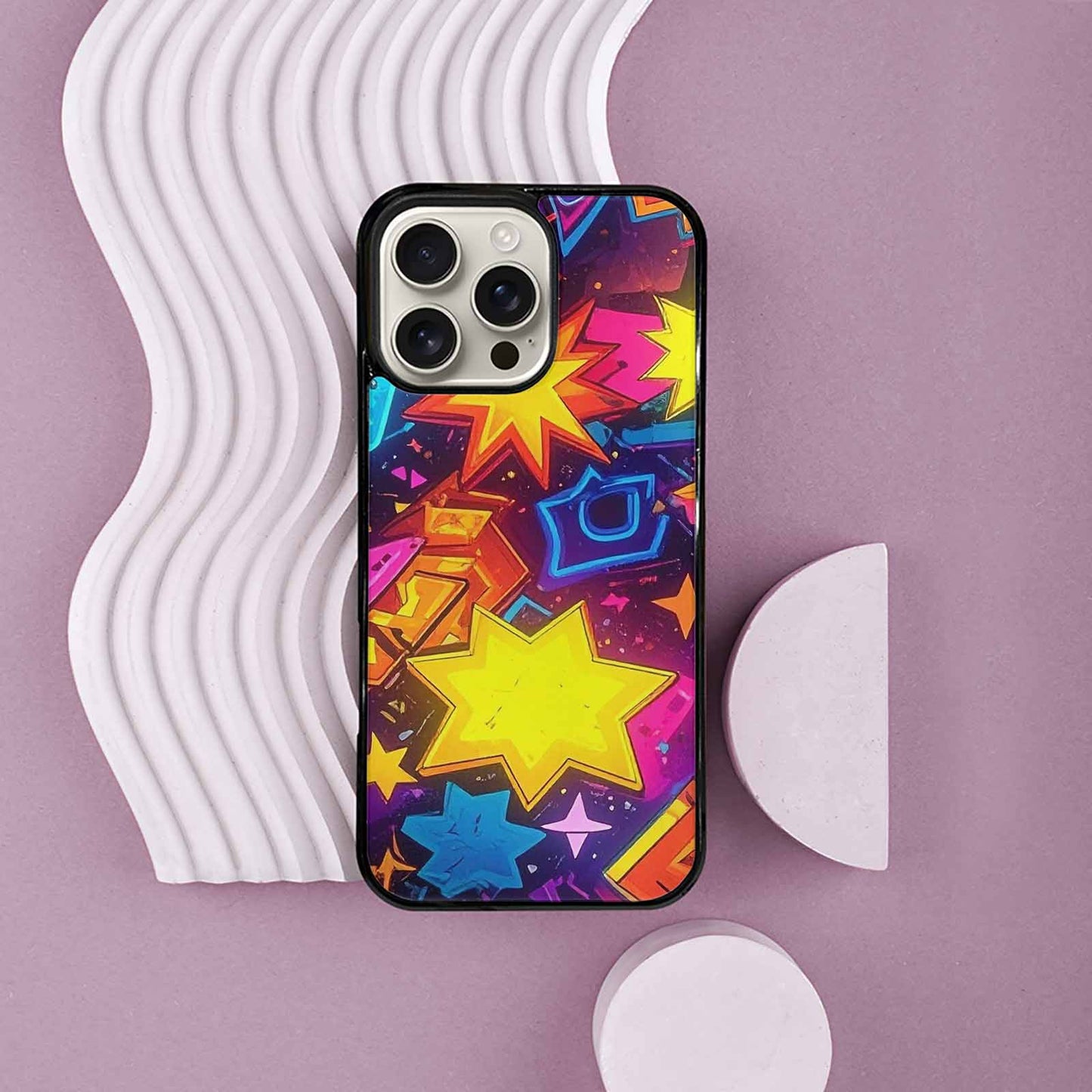 iPhone 16 Pro Max Case — 80s Retro Motif 80s Retro Motifs, Custom Made Phone Cover