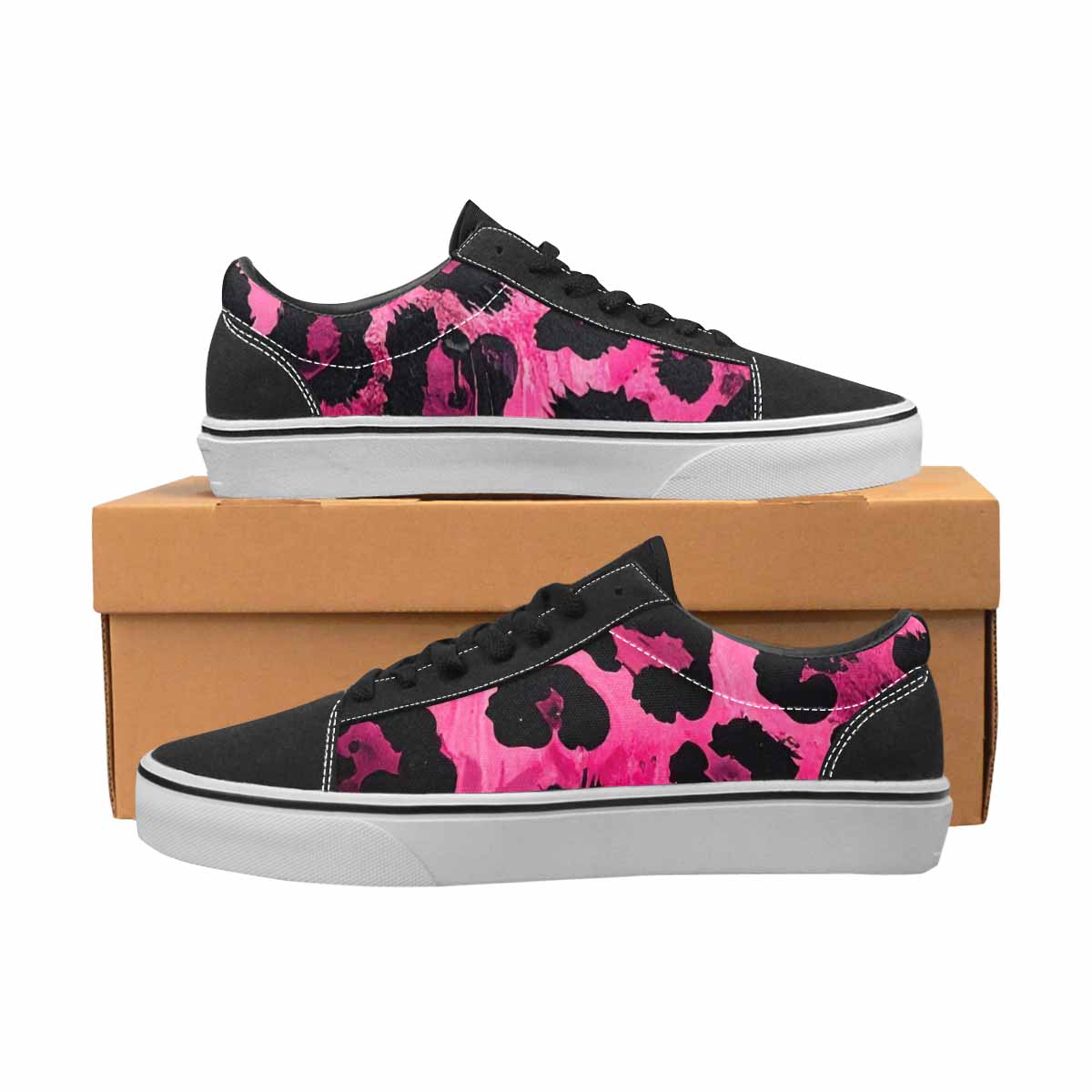 WOMEN'S Animal Print Lace-Up Canvas Y2K Shoes