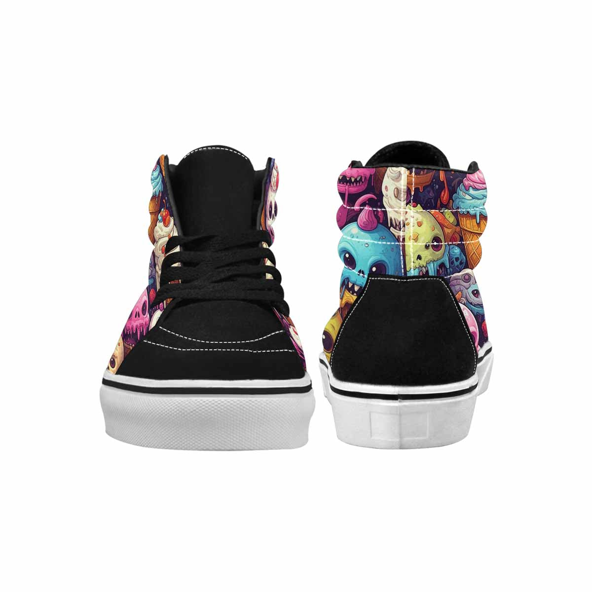 MEN'S Ice Cream Monsters High Top Canvas Grunge Shoes