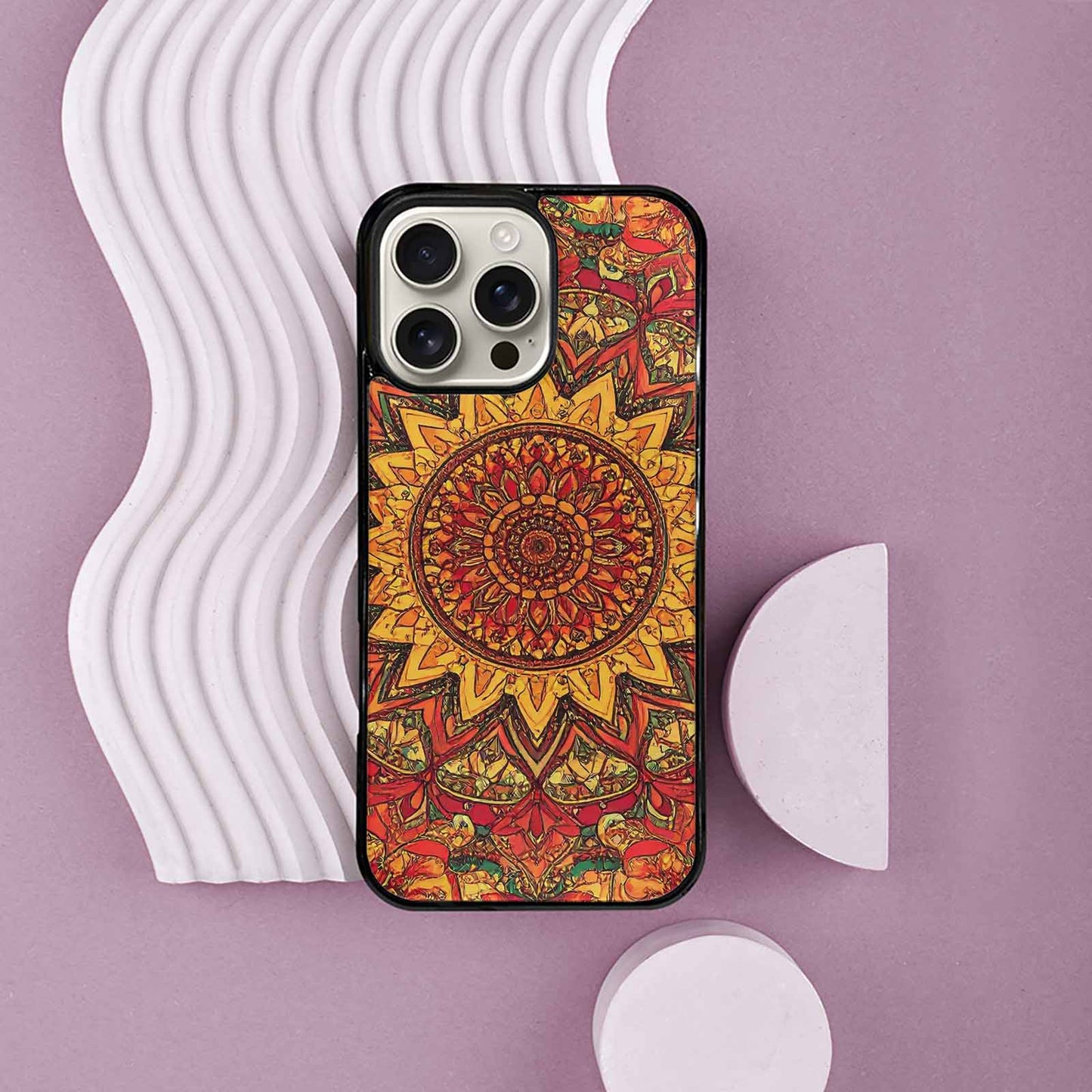 iPhone 16 Pro Max Case — Mandala Lions Custom, Customized Protective Case