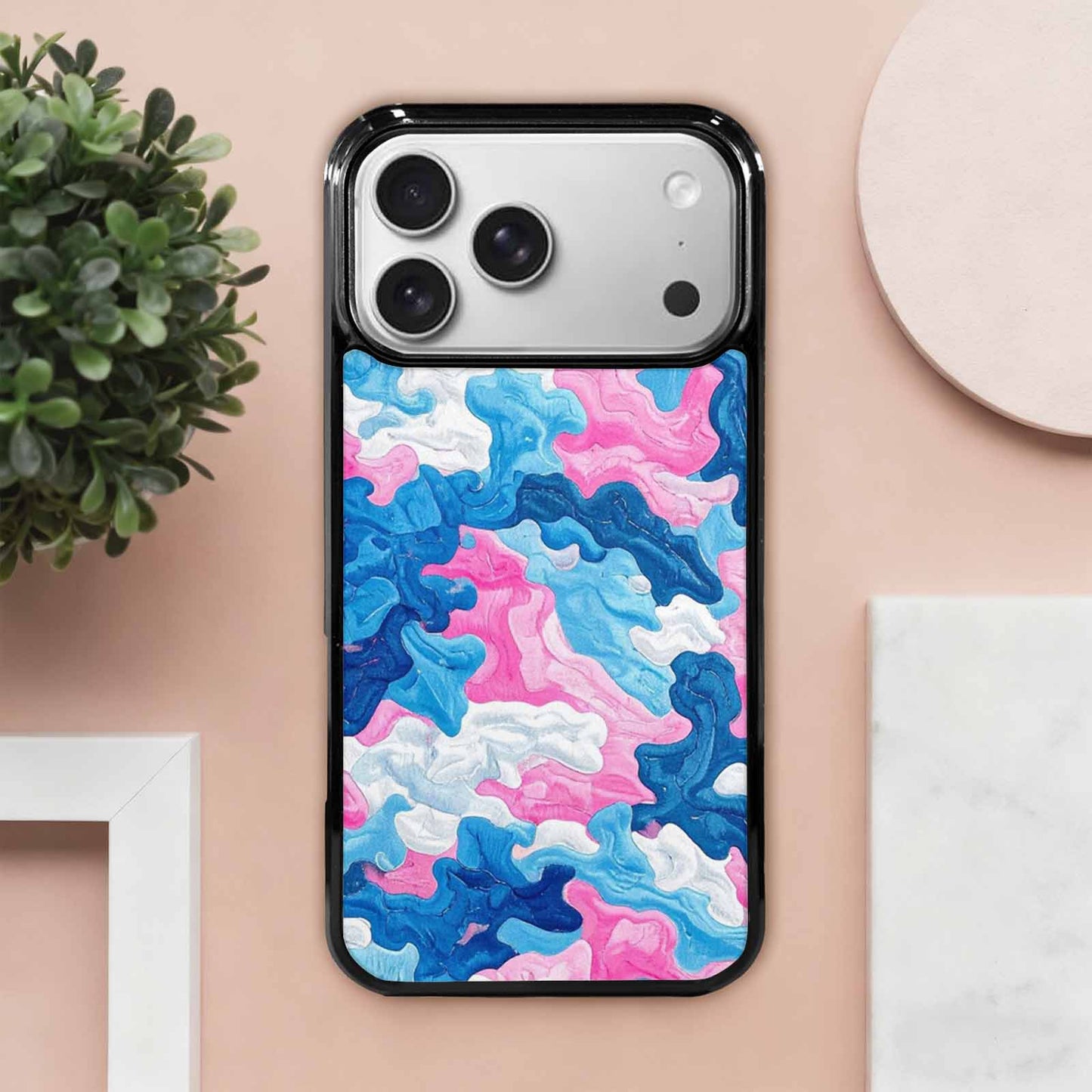 iPhone 17 Pro Max Case — Vivid Camo Transgender Camo, Custom Printed Phone Case