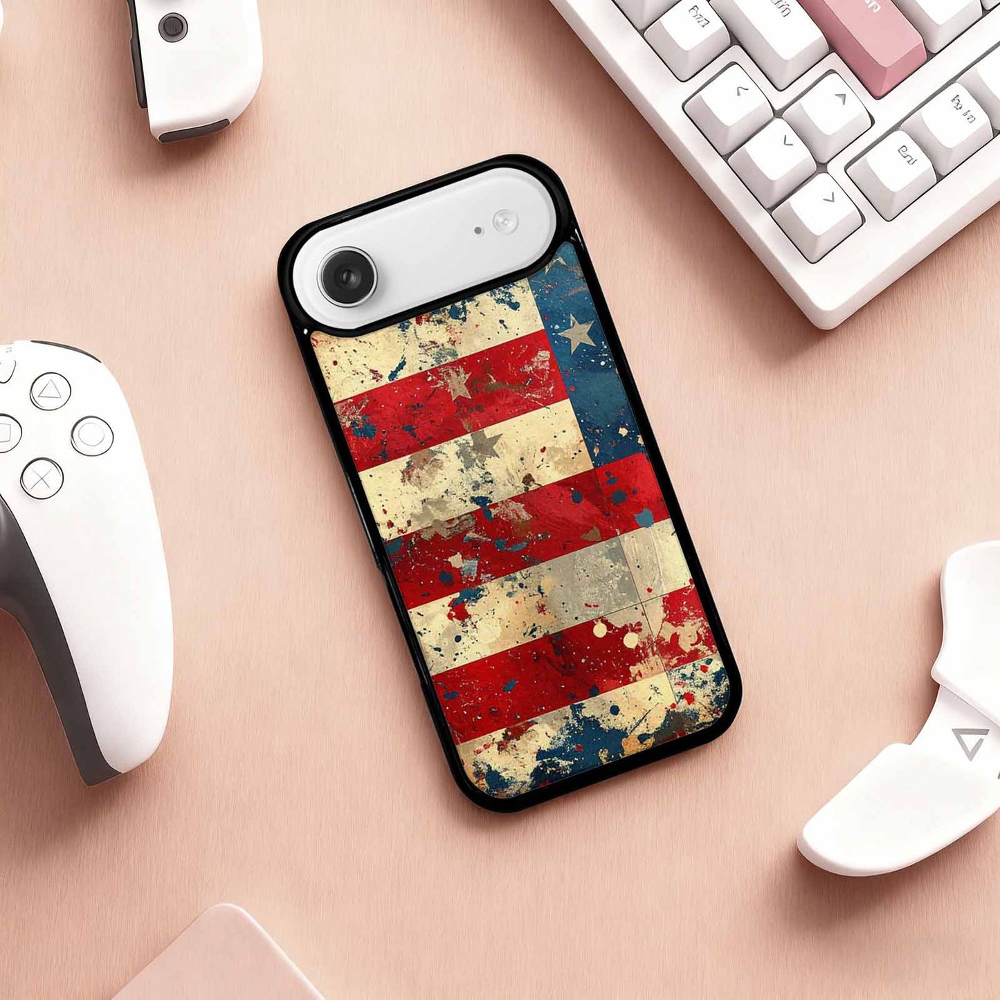 iPhone 17 Air Case — Small American Flag Stars And Galaxy, Custom Print Case Cover