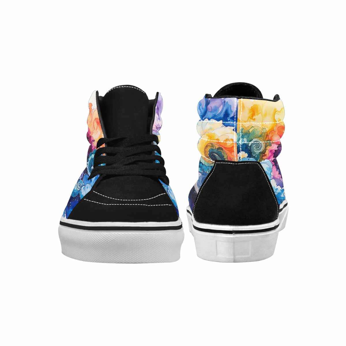 MEN'S Tie High Top Canvas Aesthetic Custom Shoes