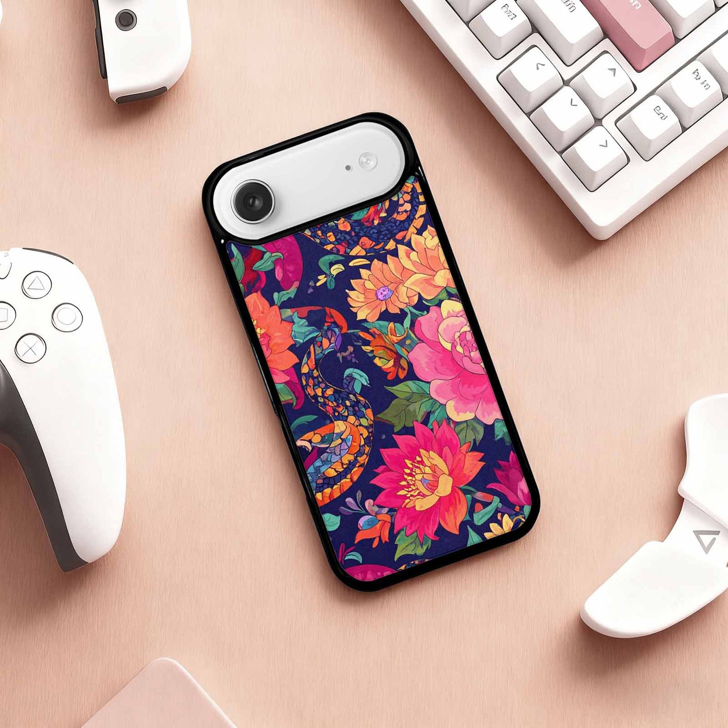 iPhone 17 Air Case — Snakes Print Floral Seamless Pattern Floral, Custom Made Phone Cover