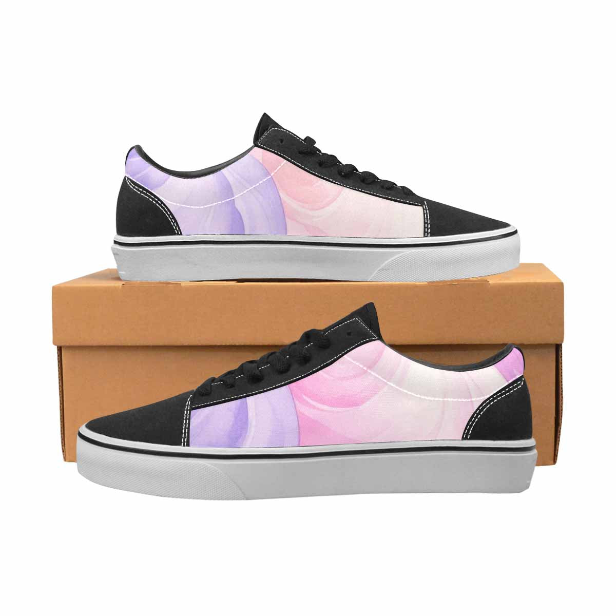 WOMEN'S Tie Dye - Canvas Lace-Up Surreal Custom Sneakers