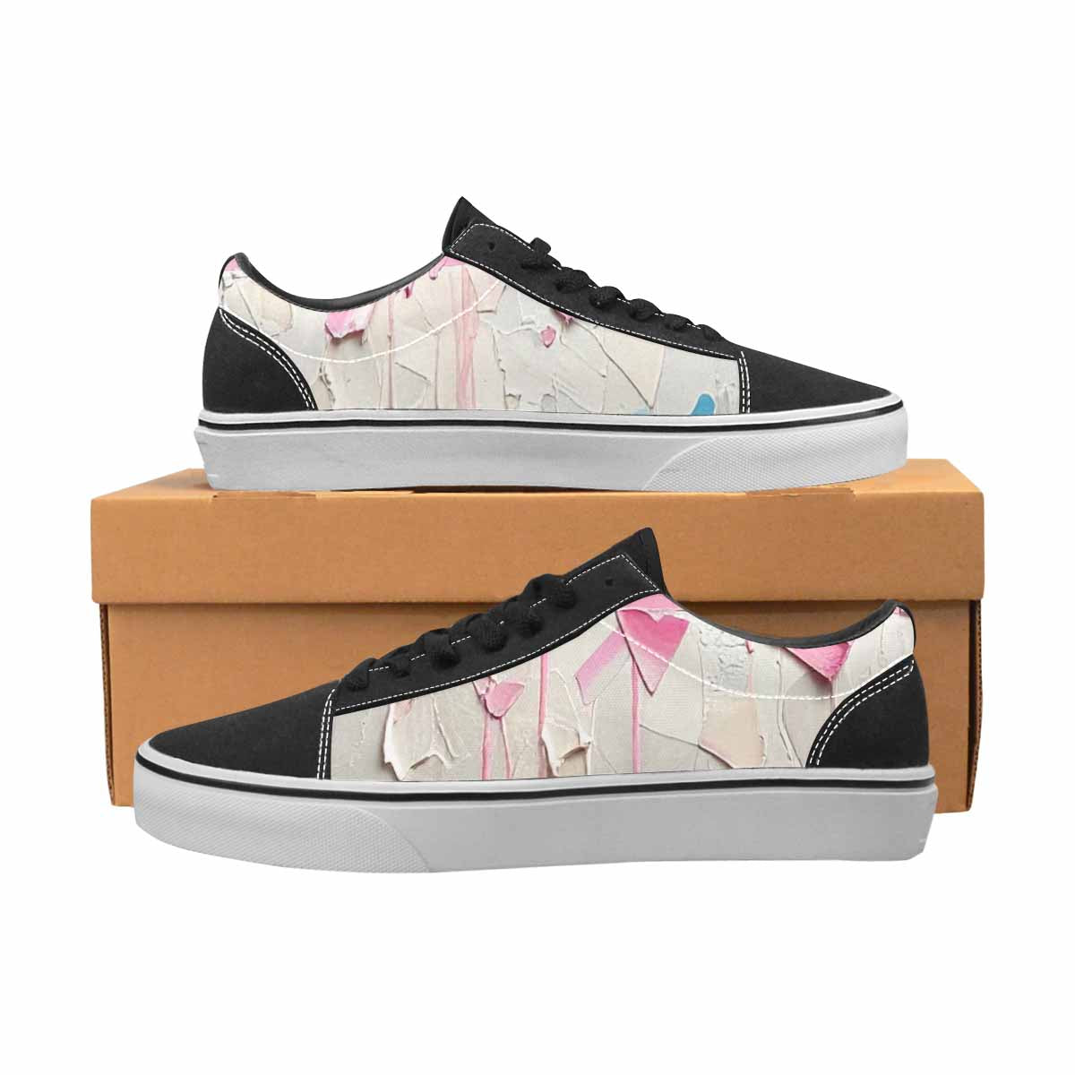 WOMEN'S Transgender Pride Flag Lace-Up Canvas Aesthetic Shoes