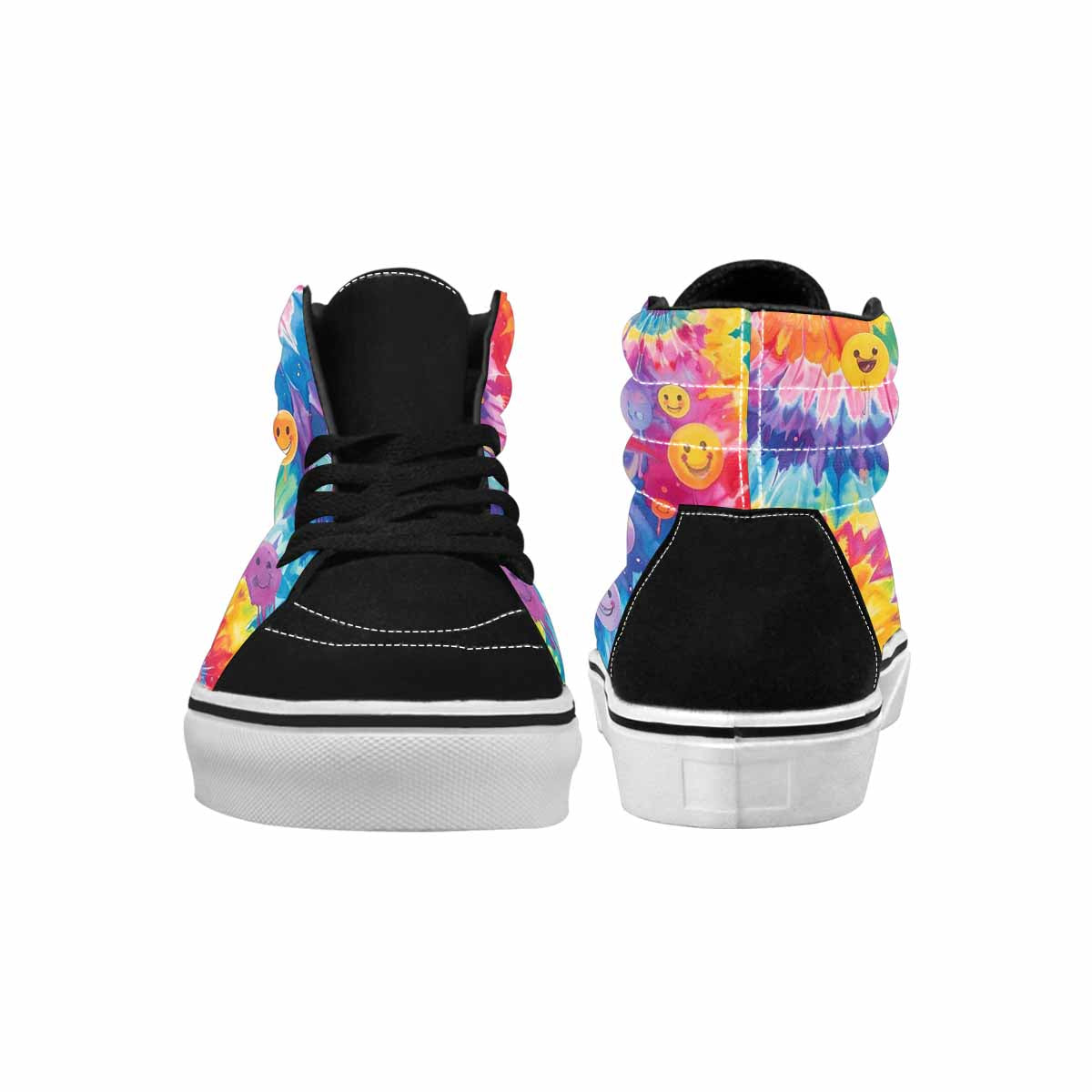 MEN'S Smiley Facessmiley Faces High Top Canvas Dreamcore Custom Shoes