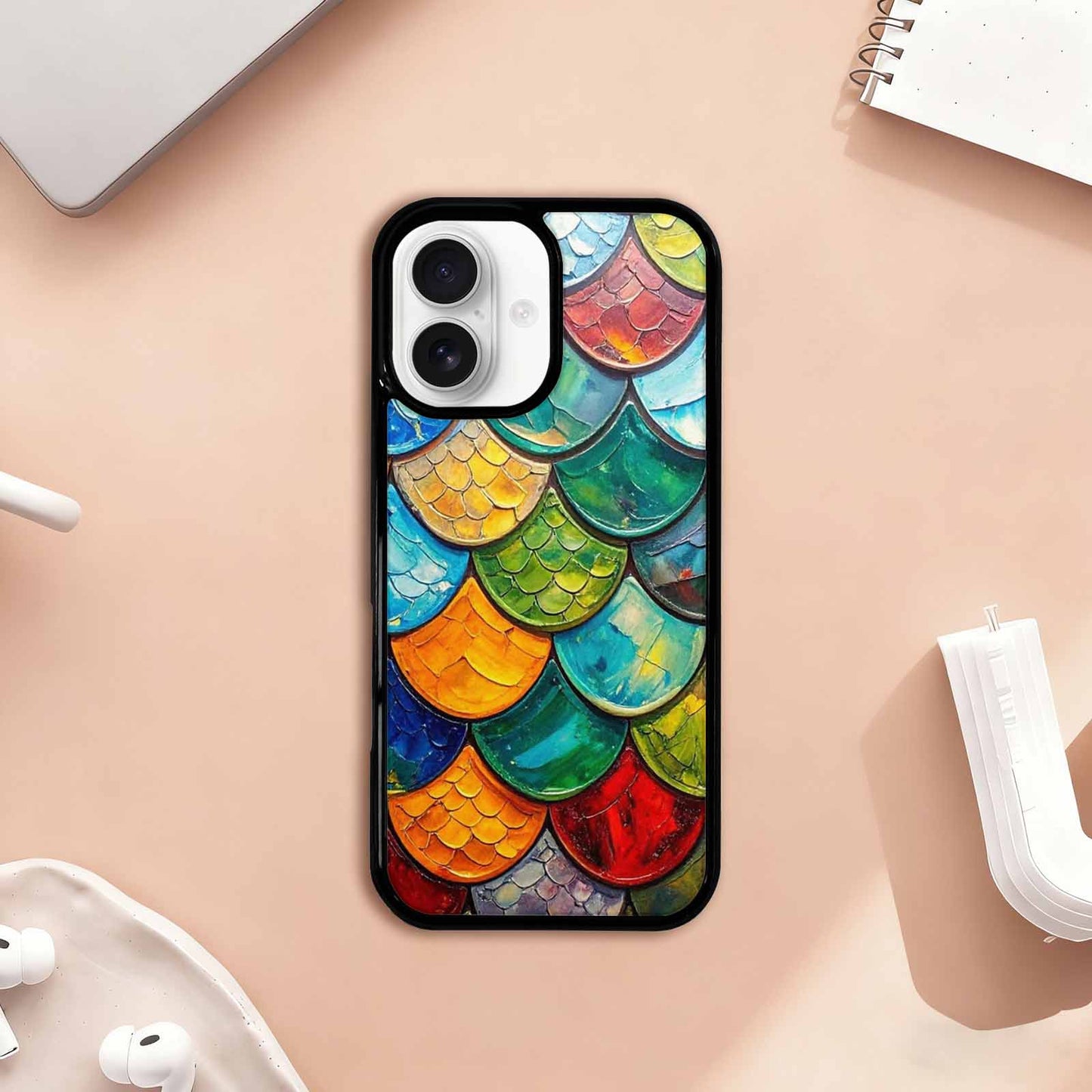 iPhone 17 Case — Reptile Scale Full Color Original Art, Unique Phone Case Design