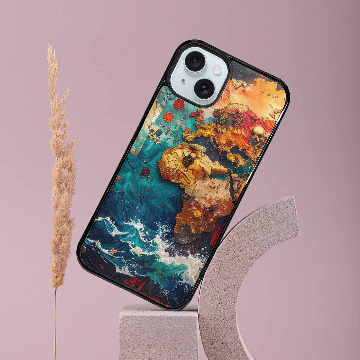 iPhone 15 Plus Case — Pirate Skull Flag Pirate Skull Flag, Original Design Phone Case