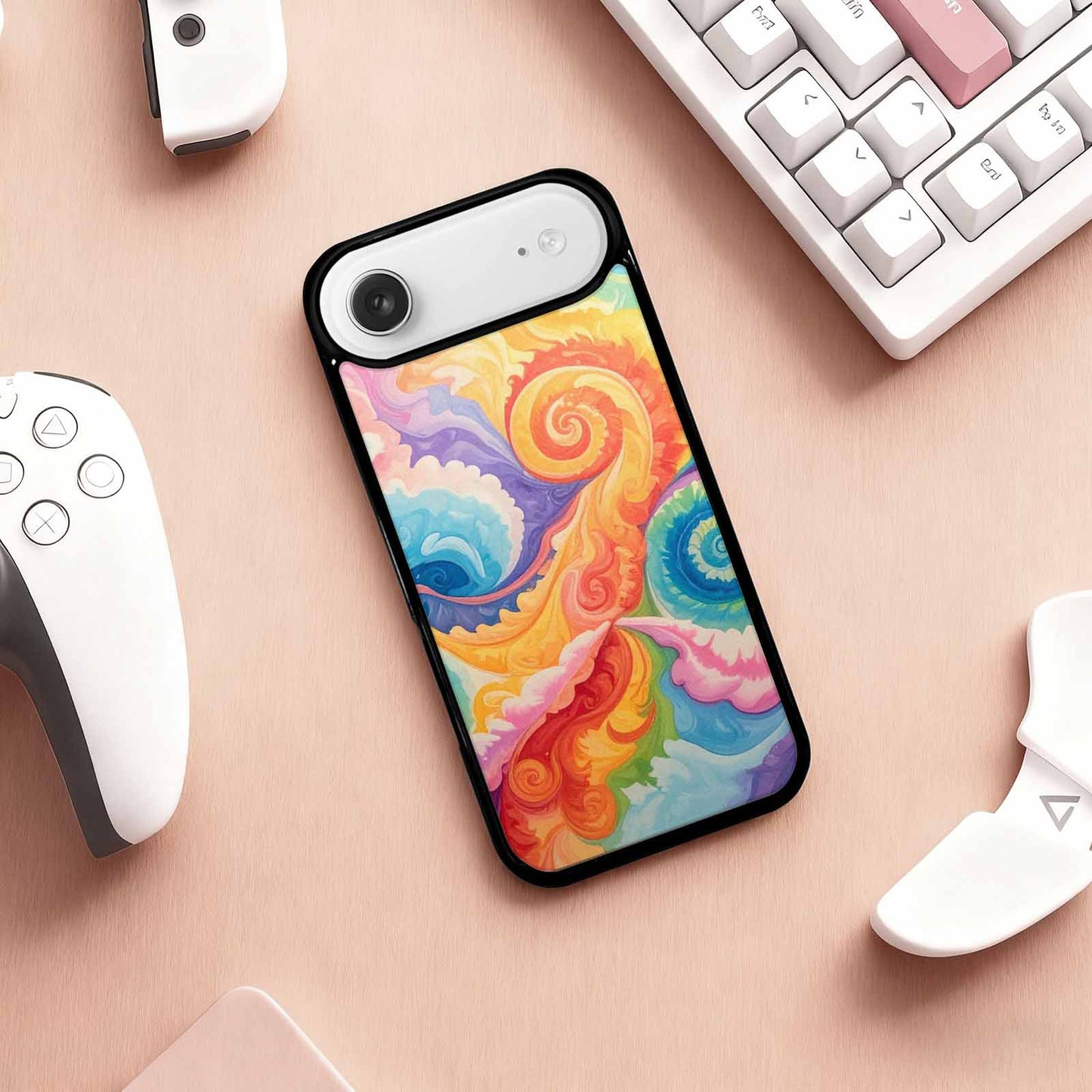 iPhone 17 Air Case — Tie Dye Swirls Tie Dye Tie, Original Design Phone Case