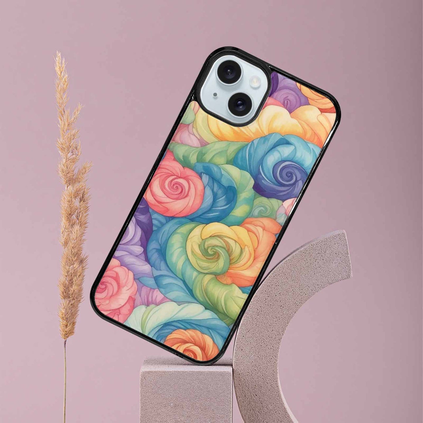 iPhone 15 Plus Case — Tie Dye Swirls Tie Dye Swirls, Custom Printed Phone Case
