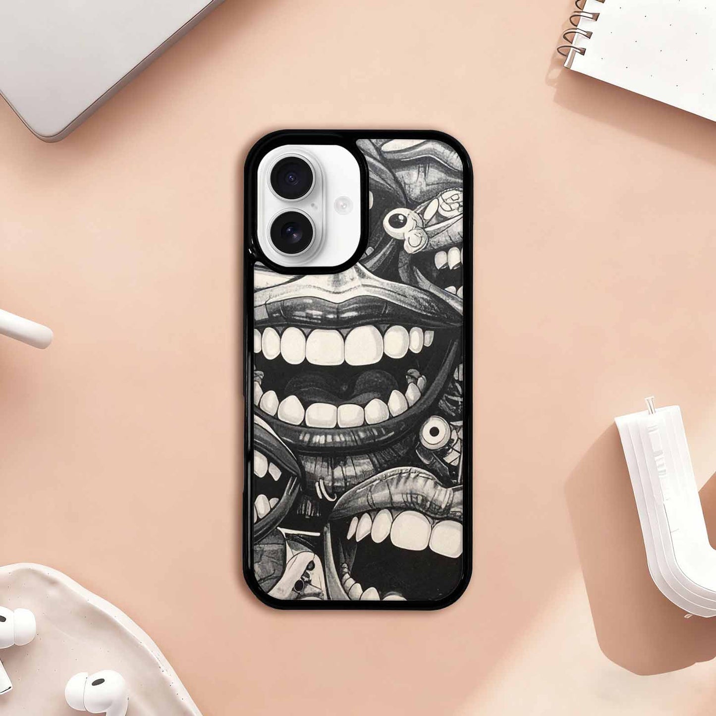 iPhone 17 Case — Seamless Repeating Pattern Of Cartoon Cute, Custom Designed Case Cover