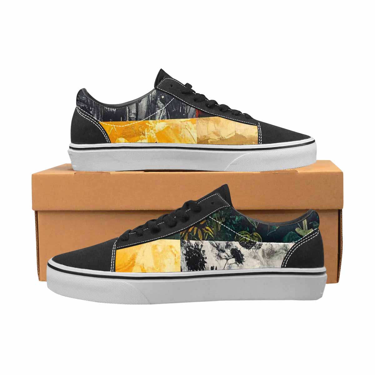 WOMEN'S Blend Melt Them Canvas Lace-Up Cottagecore Custom Sneakers