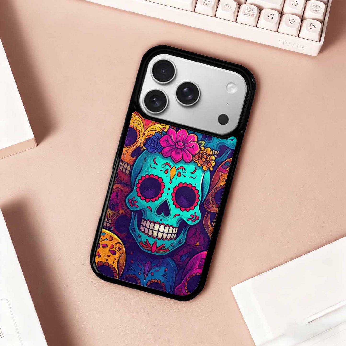 iPhone 17 Pro Case — Skull Dark Art Gothic Print Gothic, Personalized Phone Case