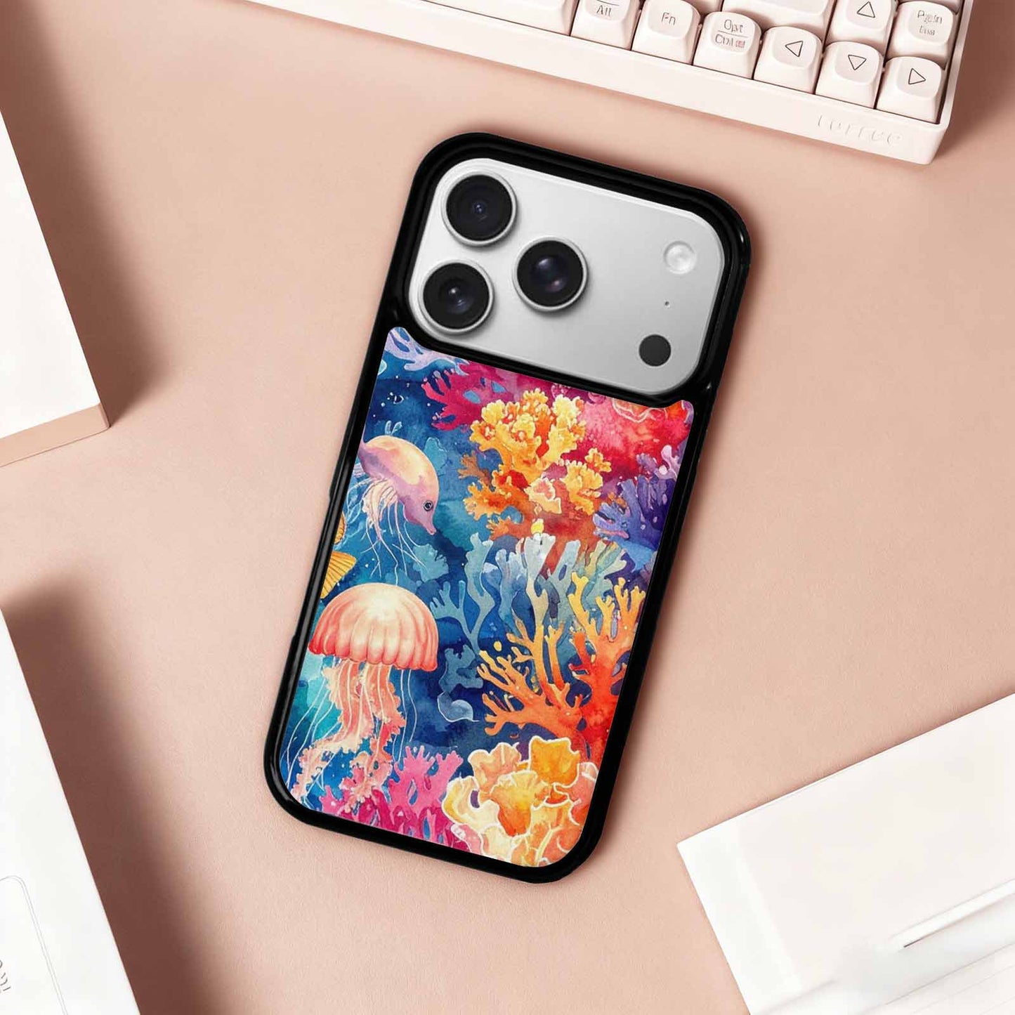 iPhone 17 Pro Case — Small Fish Scale And Coral Original, Custom Made Phone Cover