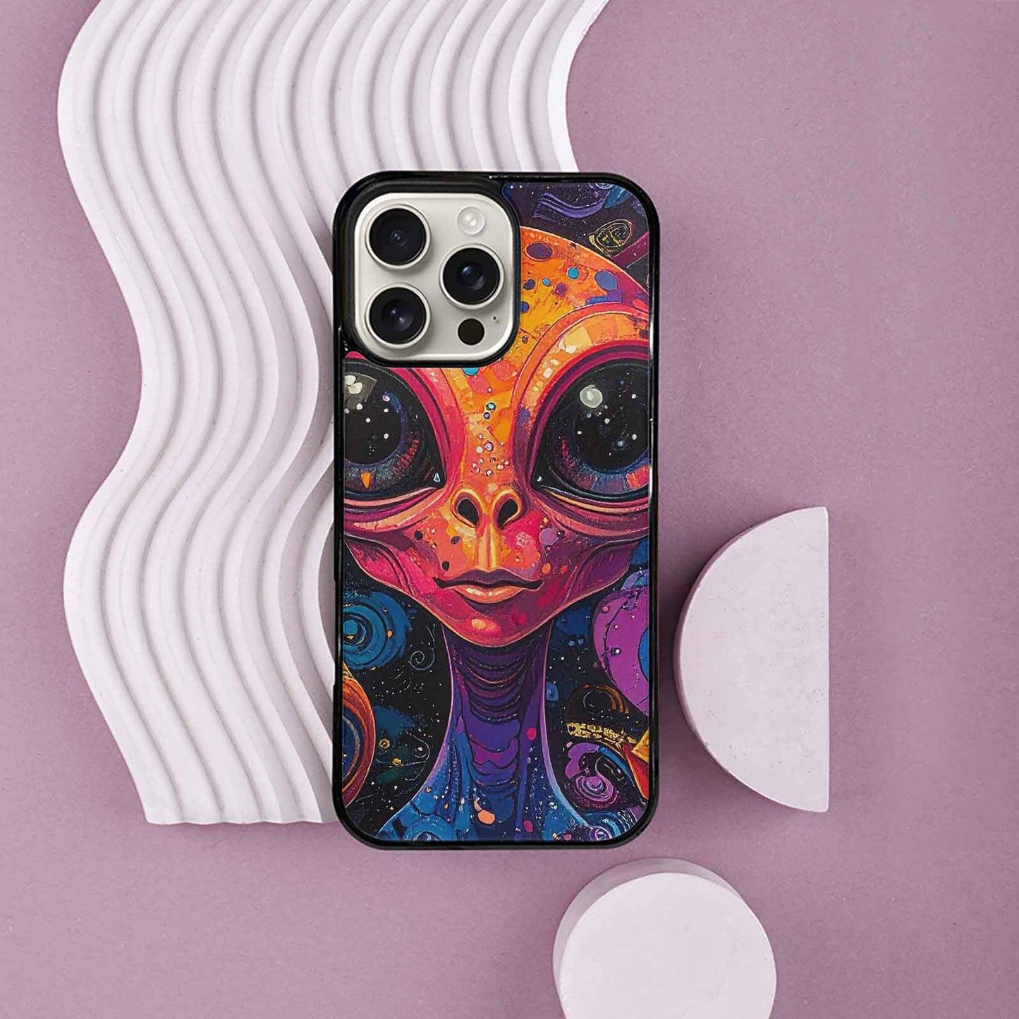 iPhone 16 Pro Max Case — Cartoon Alien Characters, Custom Made Phone Cover
