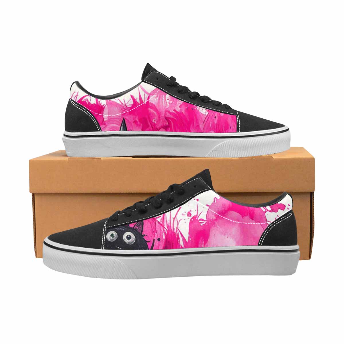 WOMEN'S Monsters (general) Lace-Up Canvas Cottagecore Sneakers