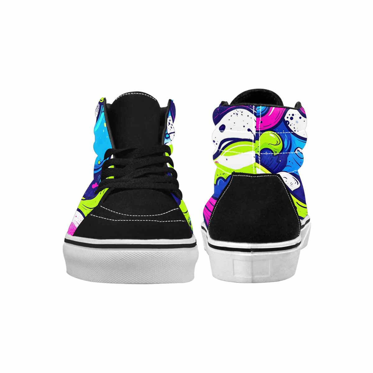 WOMEN'S Acid Wash Cartoon High Top Canvas Y2K Custom Sneakers