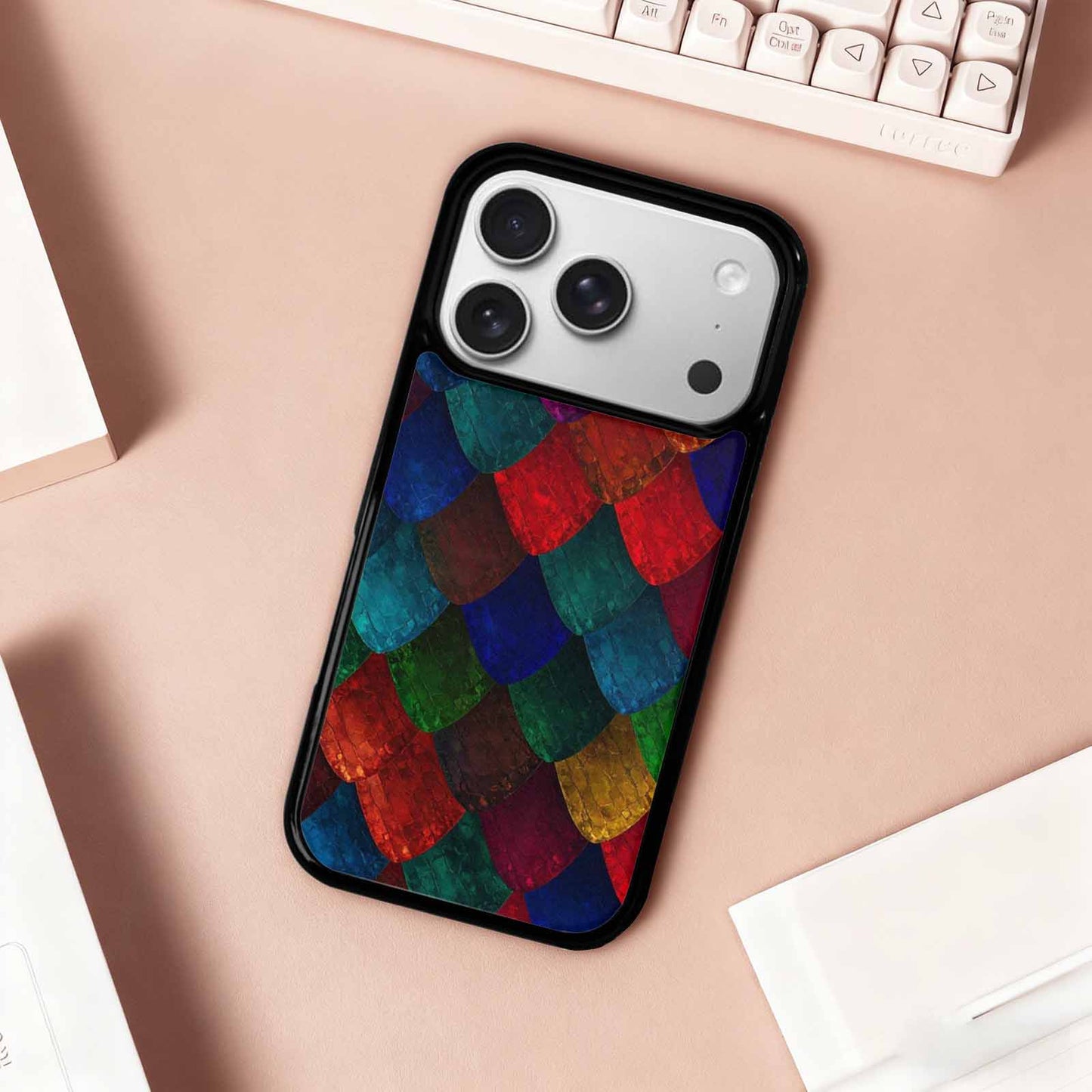 iPhone 17 Pro Case — Snake Print Dark Seamless Pattern Animal, Unique Phone Case Design