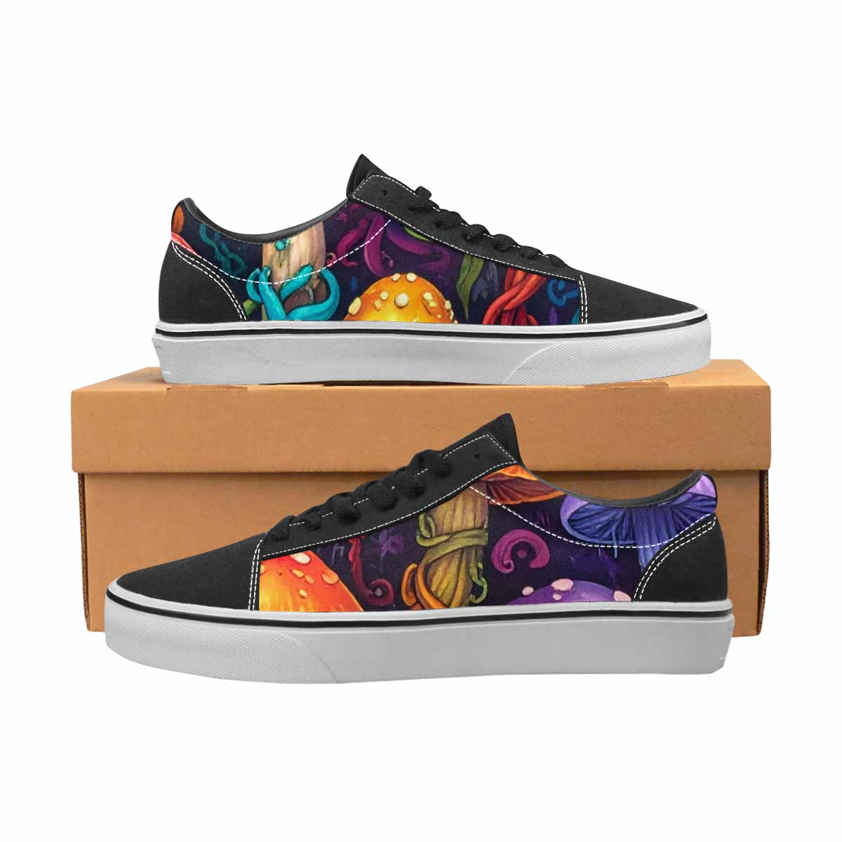 WOMEN'S More Overlapping Ontop Each Lace-Up Canvas Surreal Shoes