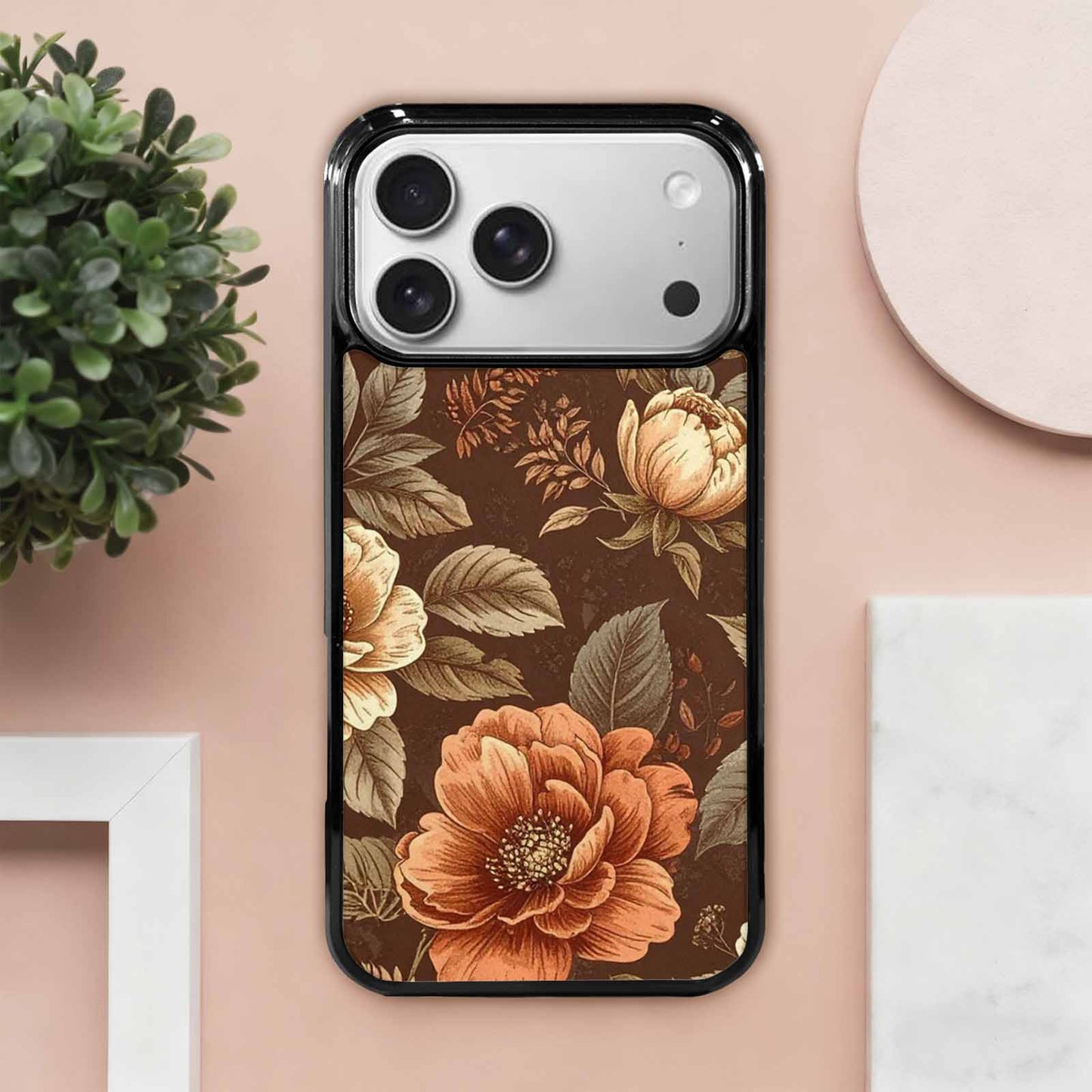 iPhone 17 Pro Max Case — Vintage Botanical Art Pattern Floral, Personalized Phone Case