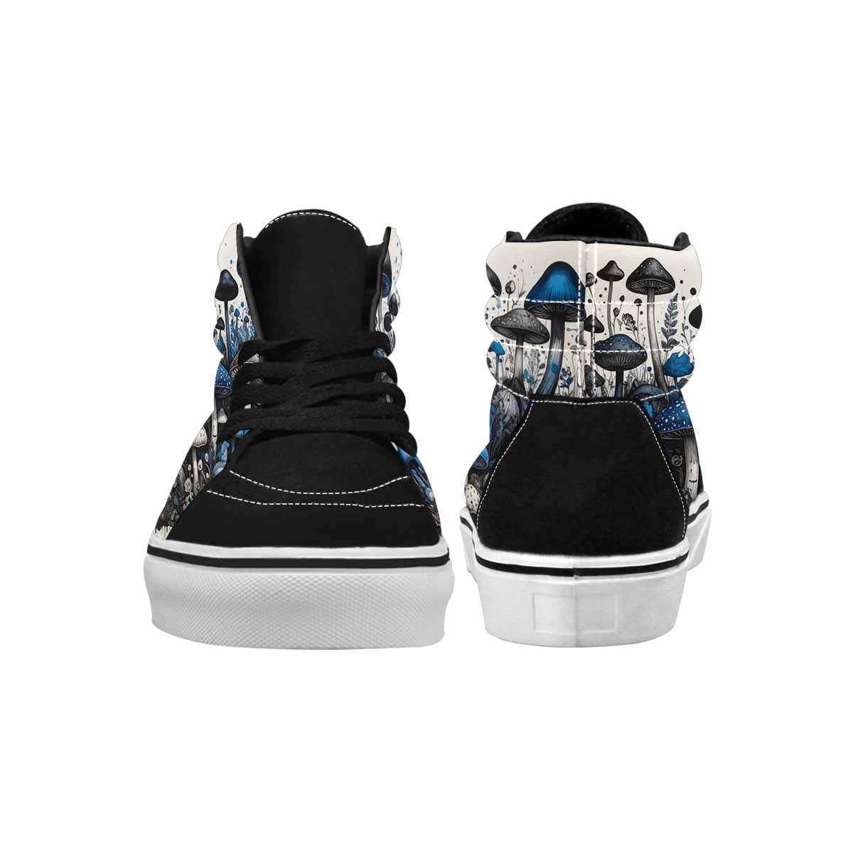 MEN'S Mushrooms (general) High Top Canvas Dark Academia Sneakers
