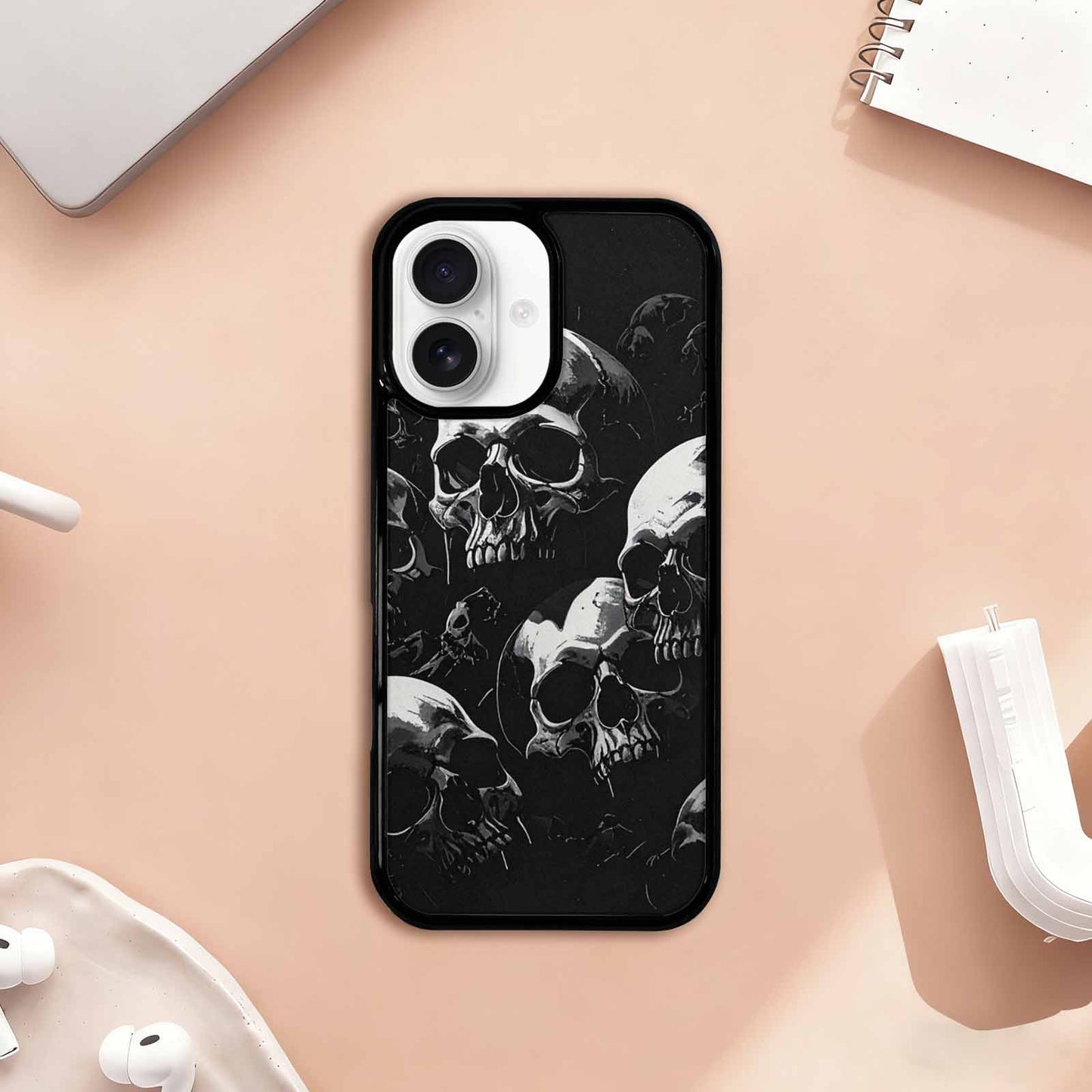iPhone 17 Case — Skull Dark Art Gothic Print Gothic, Custom Phone Case