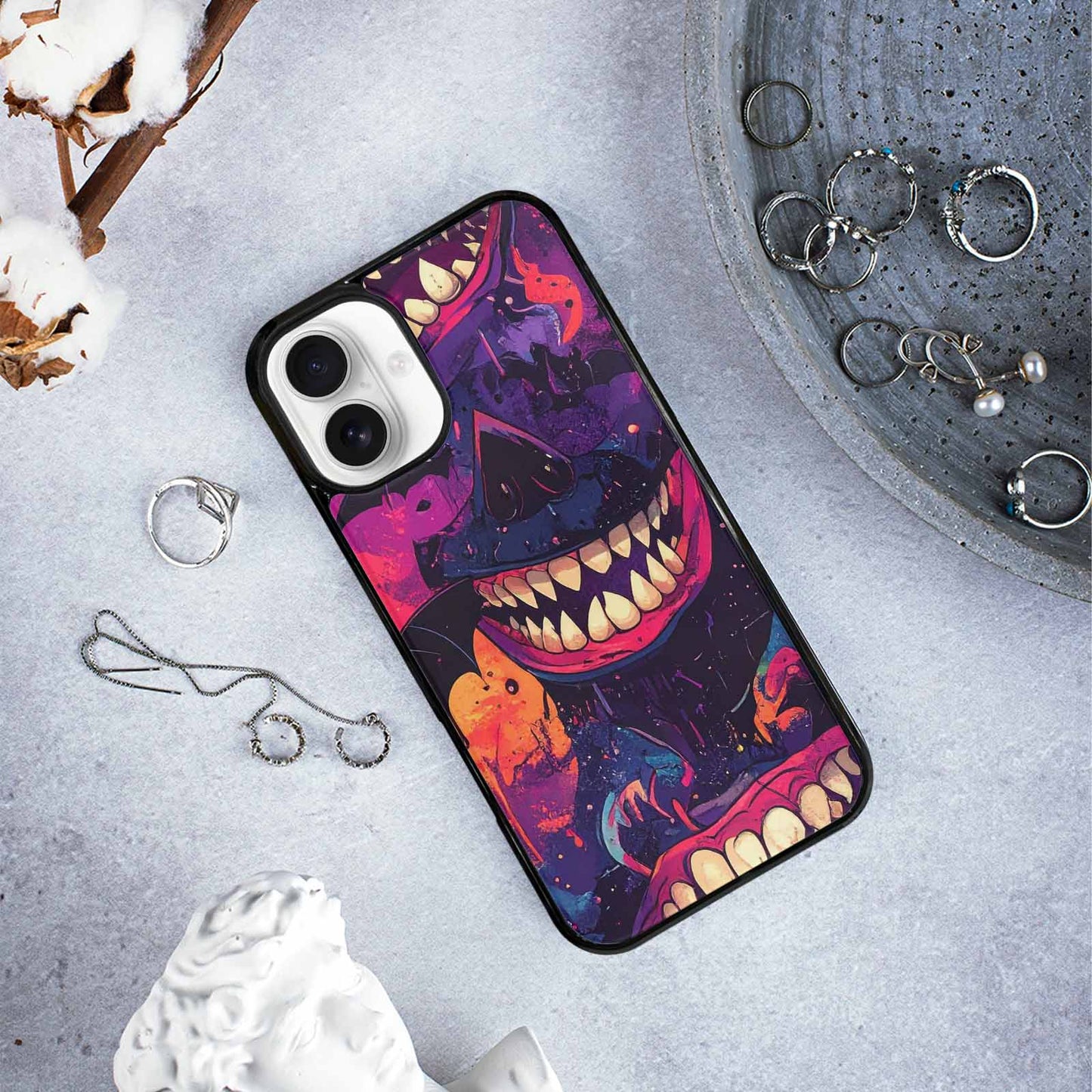 iPhone 16 Plus Case — Vampire Fangs Bats Vampire Fangs And, Original Design Phone Case
