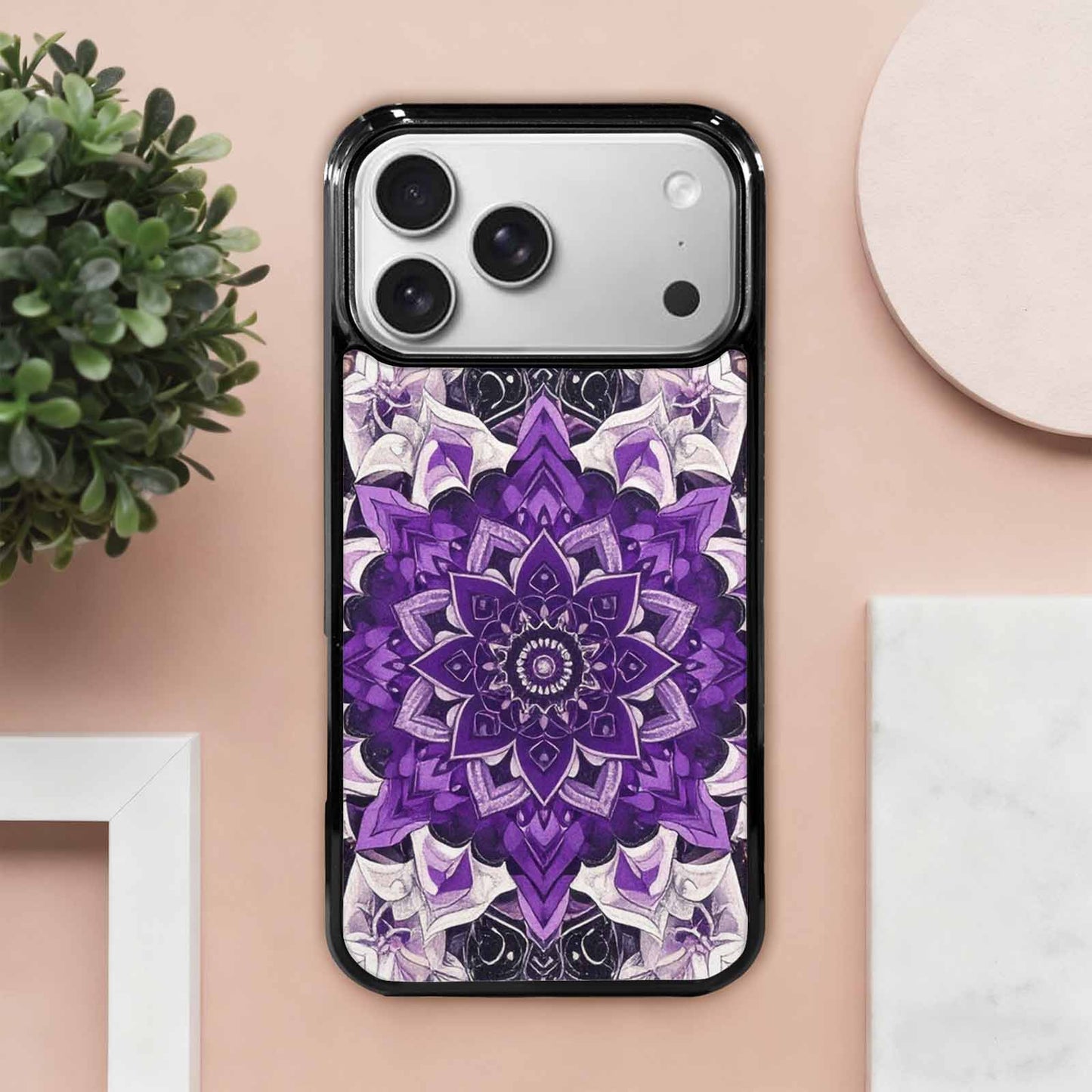 iPhone 17 Pro Max Case — Small Mandala Pattern, Randomly Floral, Custom Print Case Cover