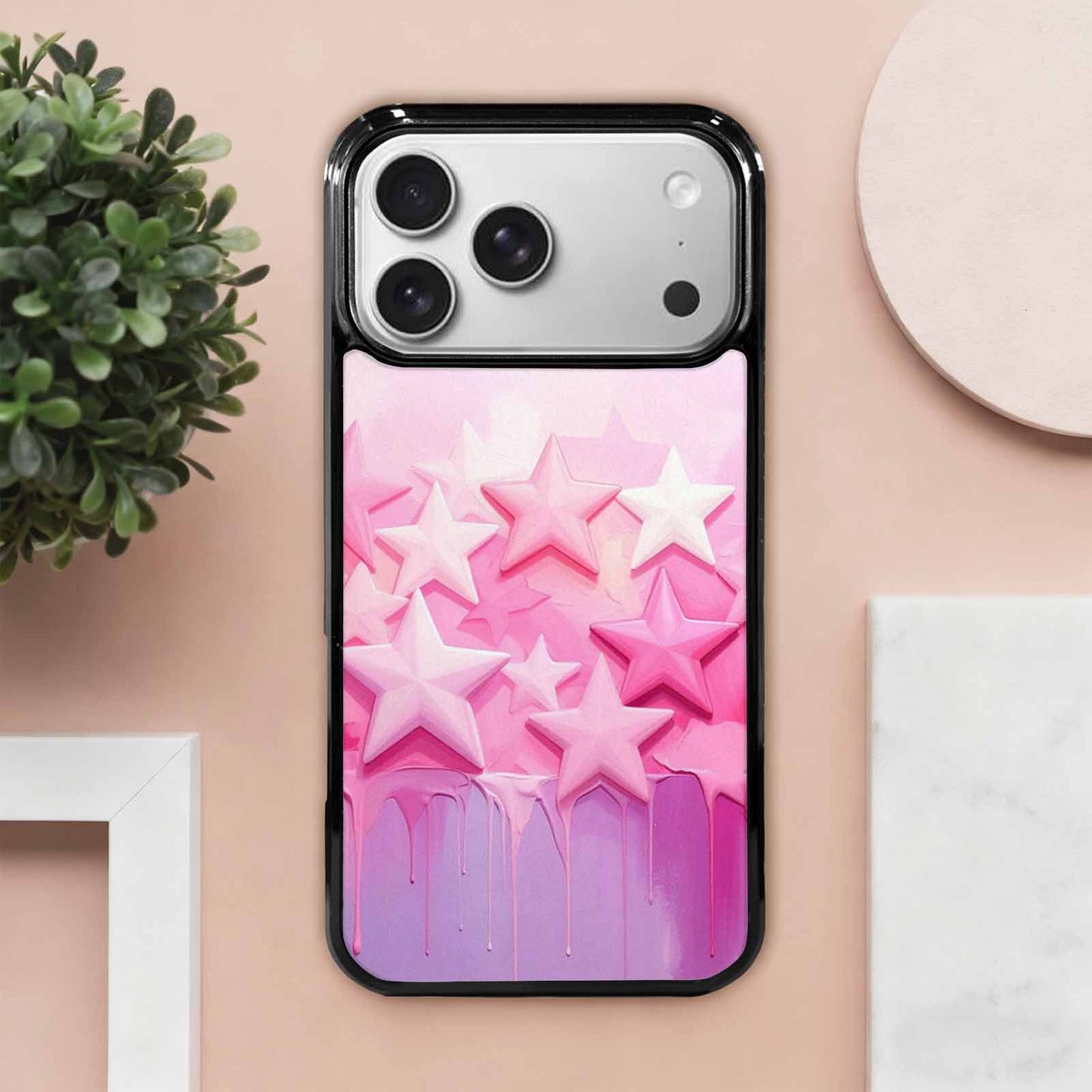 iPhone 17 Pro Max Case — Seamless Repeating Pattern Of Galaxy Space, Unique Phone Case Design