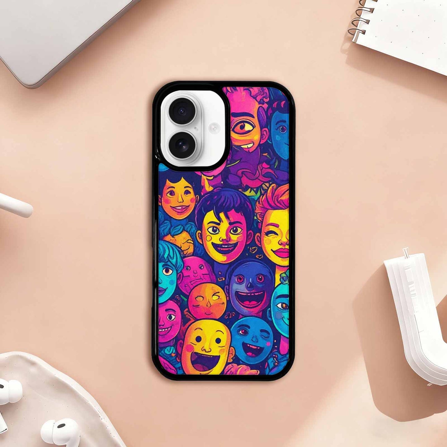 iPhone 17 Case — Small Funny Looking Cartoon Cute, Custom Made Phone Cover