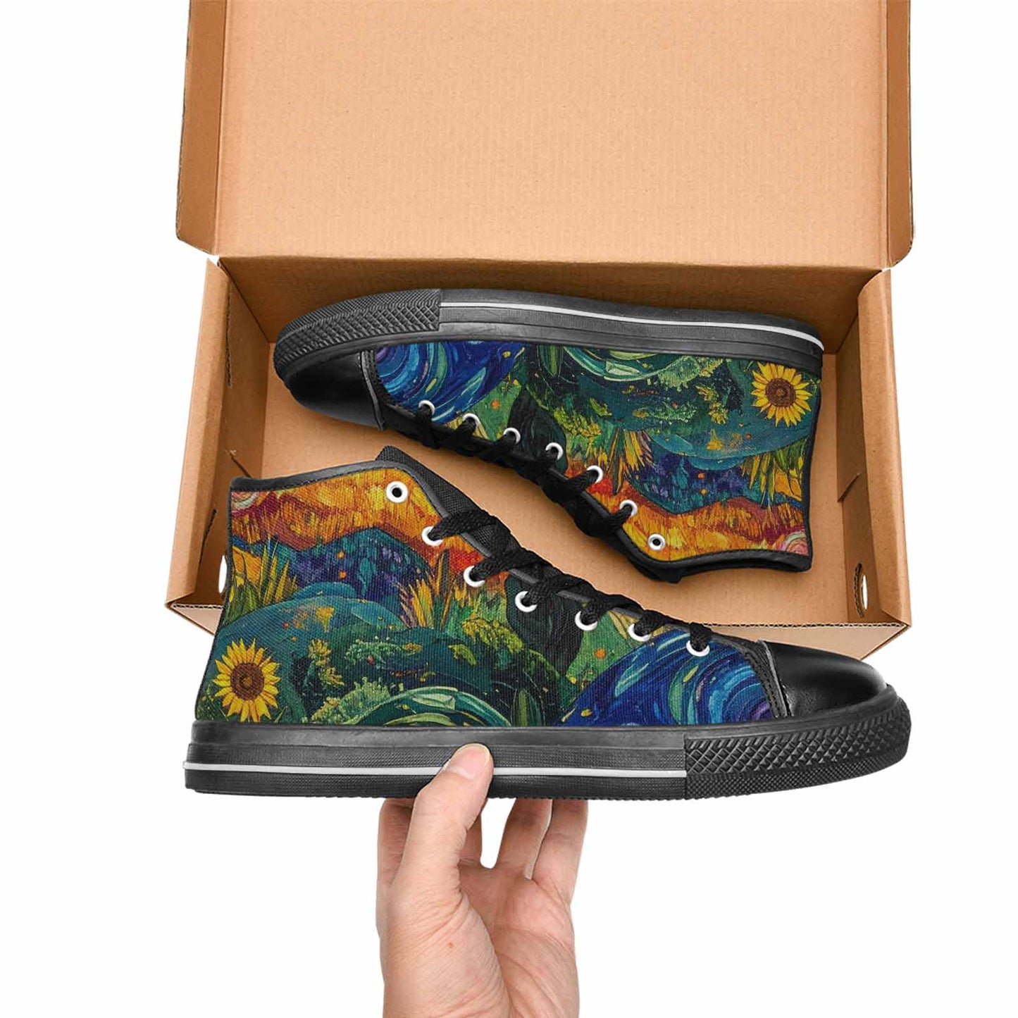 MEN'S Blend All Versions High Top Canvas Cottagecore Shoes