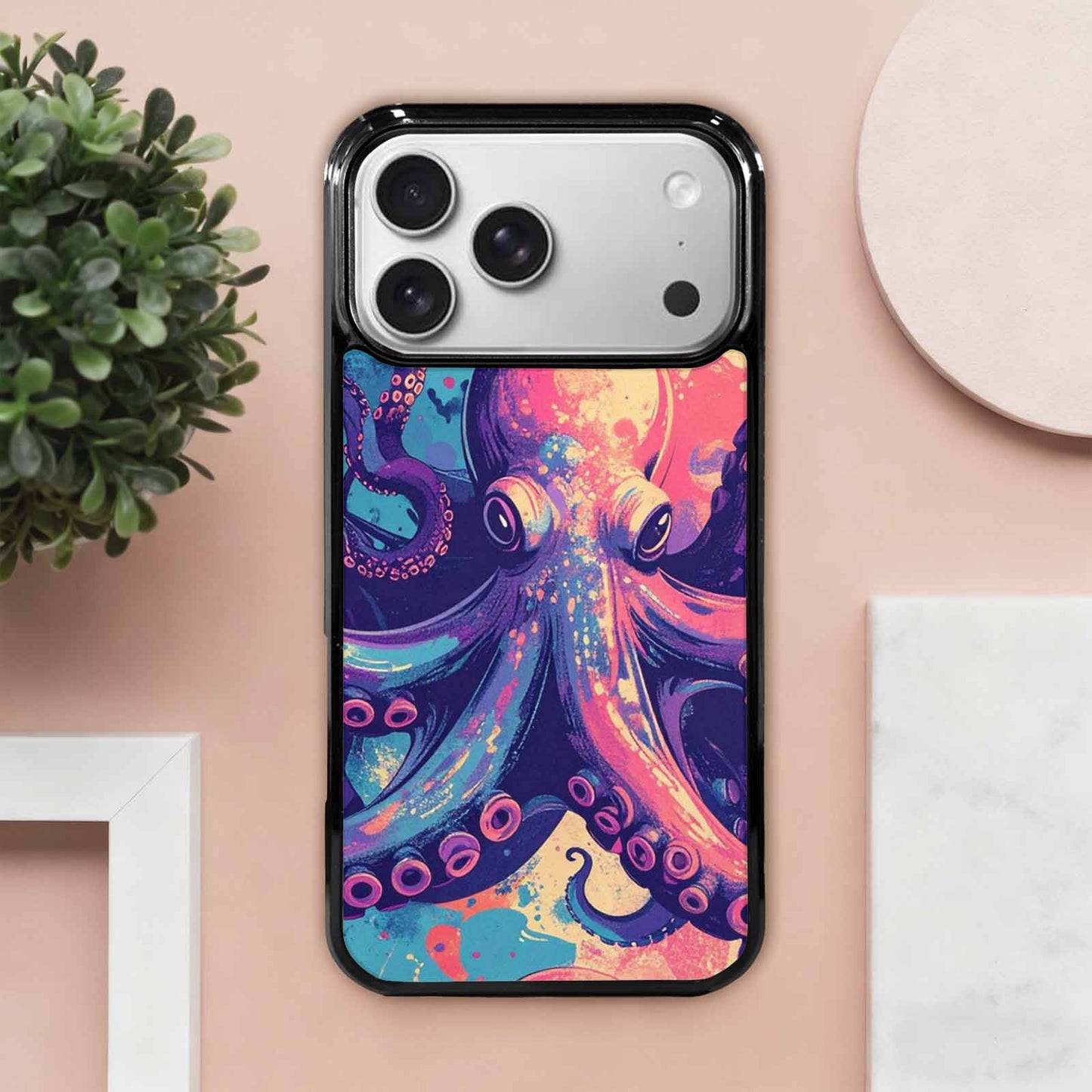 iPhone 17 Pro Max Case — Chrome Cryptid Folklore Original Art, Custom Print Case Cover