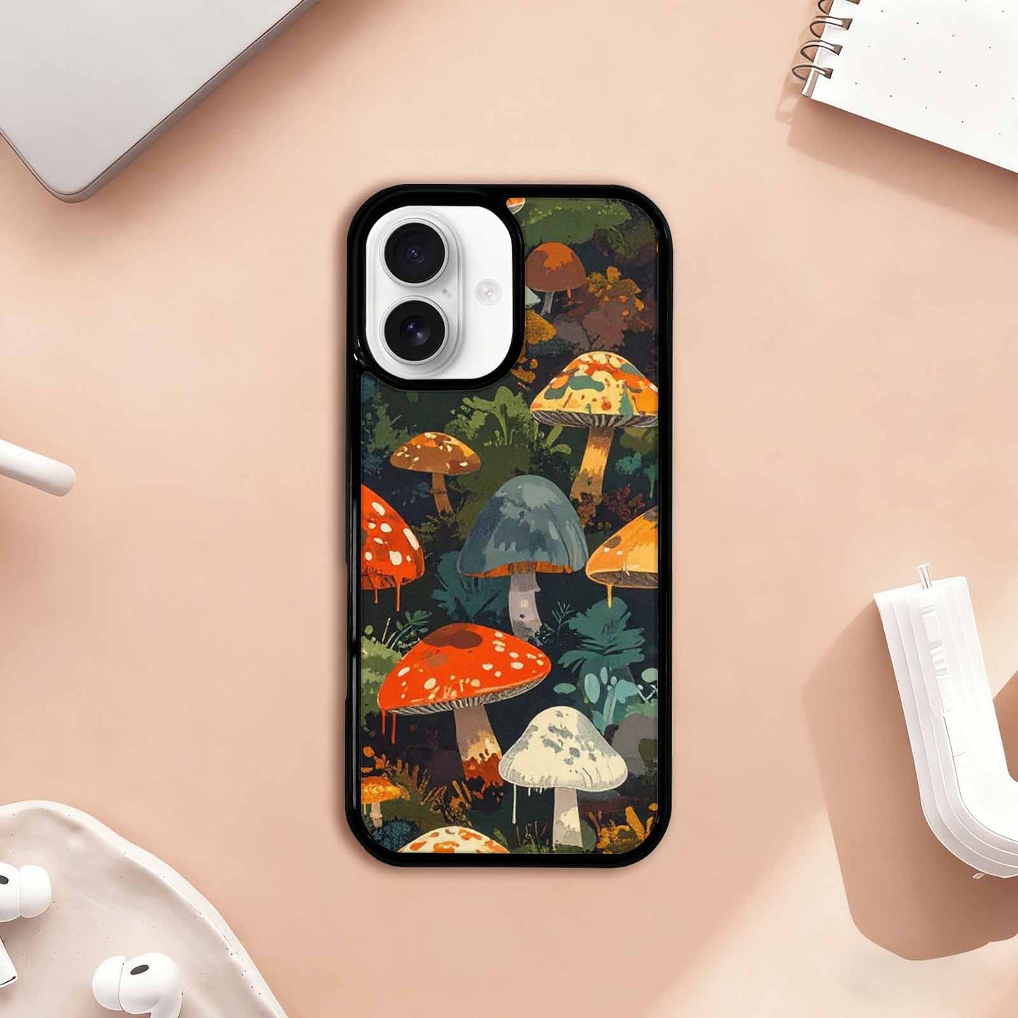 iPhone 17 Case — Mushrooms Camomushrooms Patter Snn Camo, Custom Phone Case