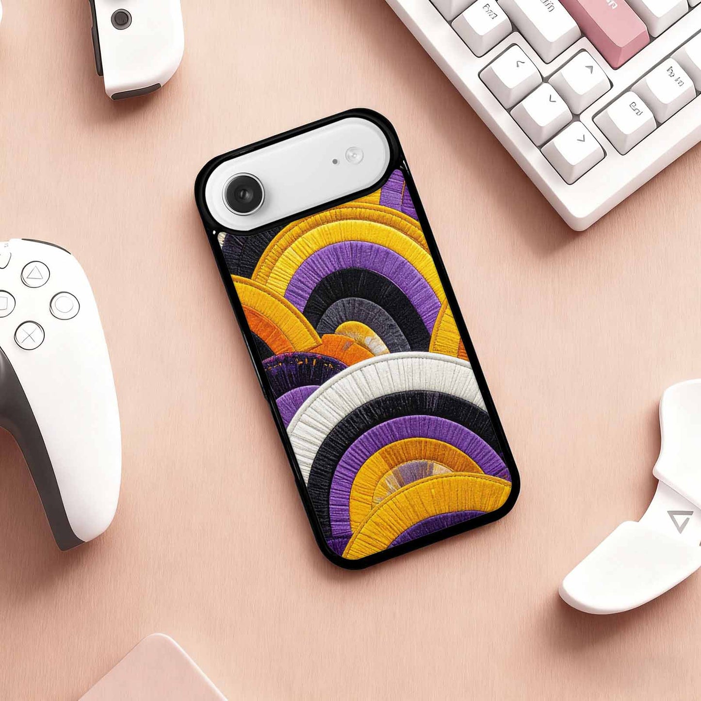 iPhone 17 Air Case — Vivid Camo Nonbinary Pride Camo, Customized Protective Case
