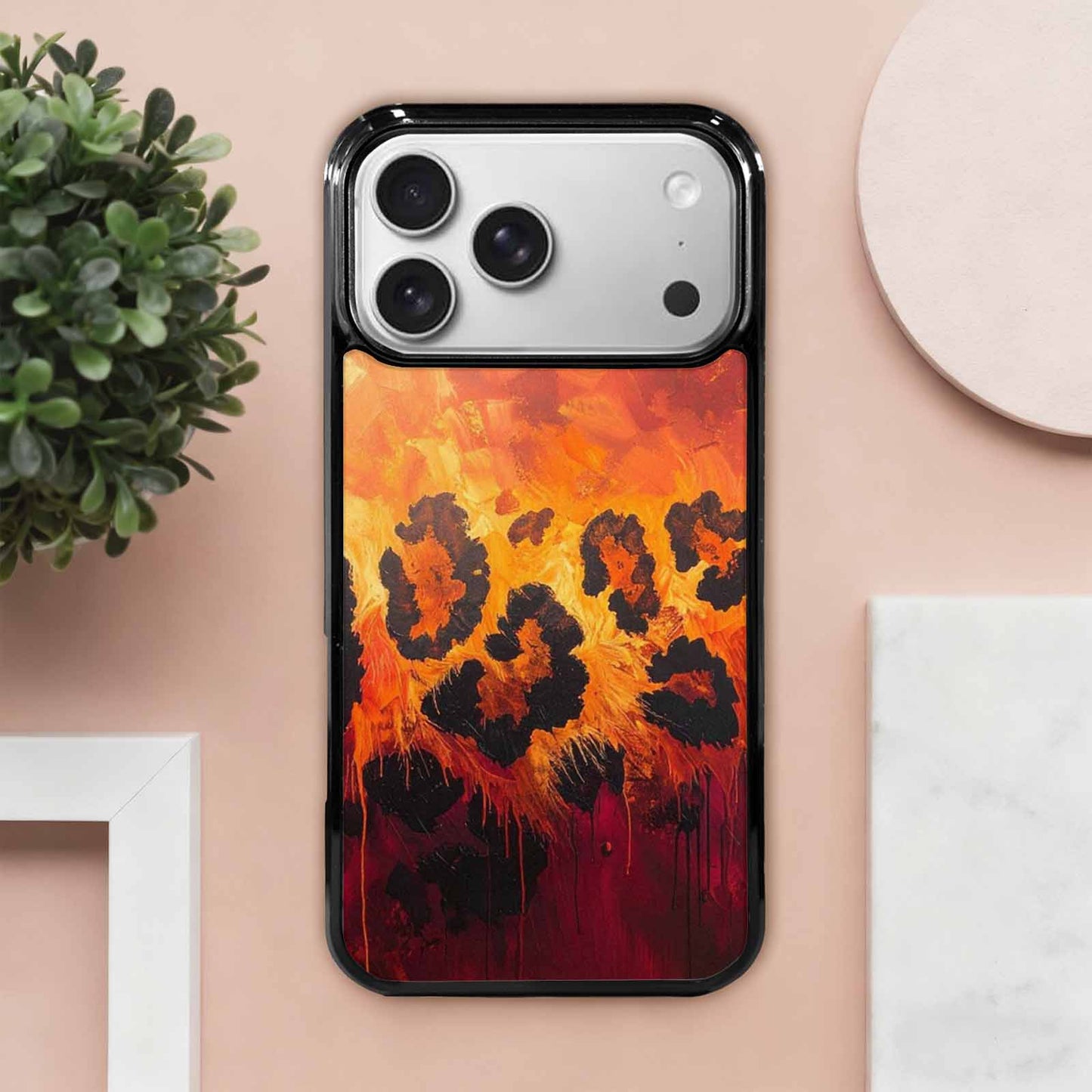 iPhone 17 Pro Max Case — Seamless Repeating Pattern Of Animal Print, Custom Print Case Cover