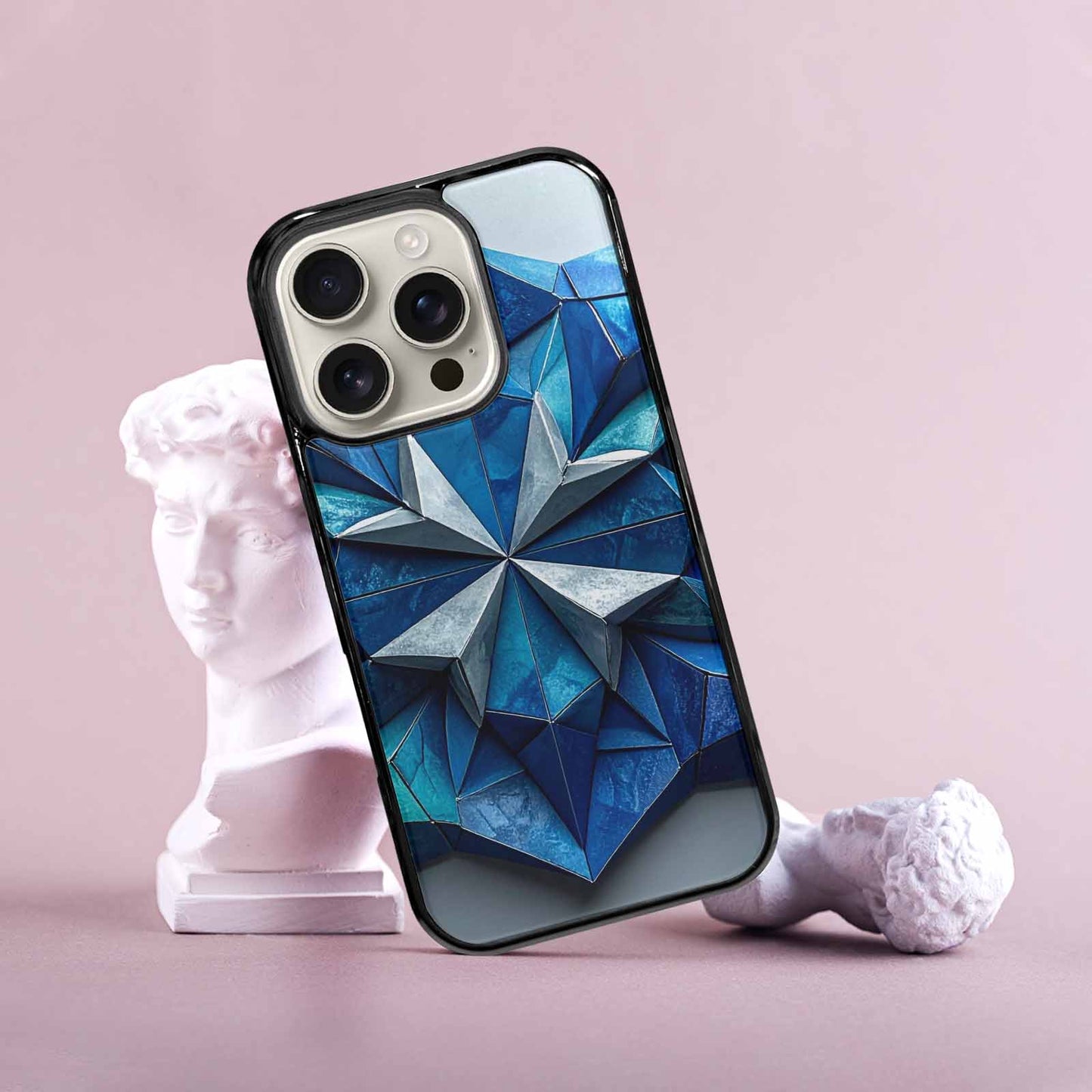 iPhone 16 Pro Case — Geometric Origami Art Pattern Personalized Phone, Custom Art Phone Cover